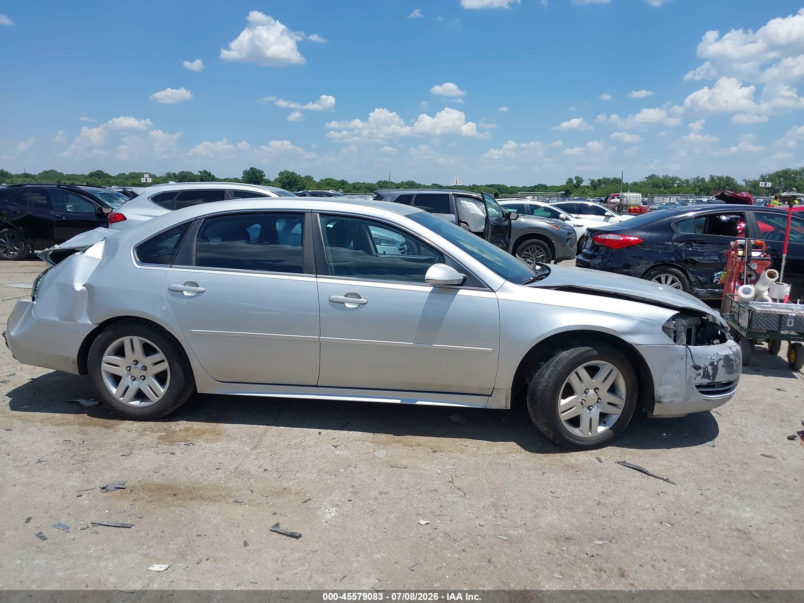 2012 Chevrolet Impala Lt Silver vin: 2G1WB5E37C1177120