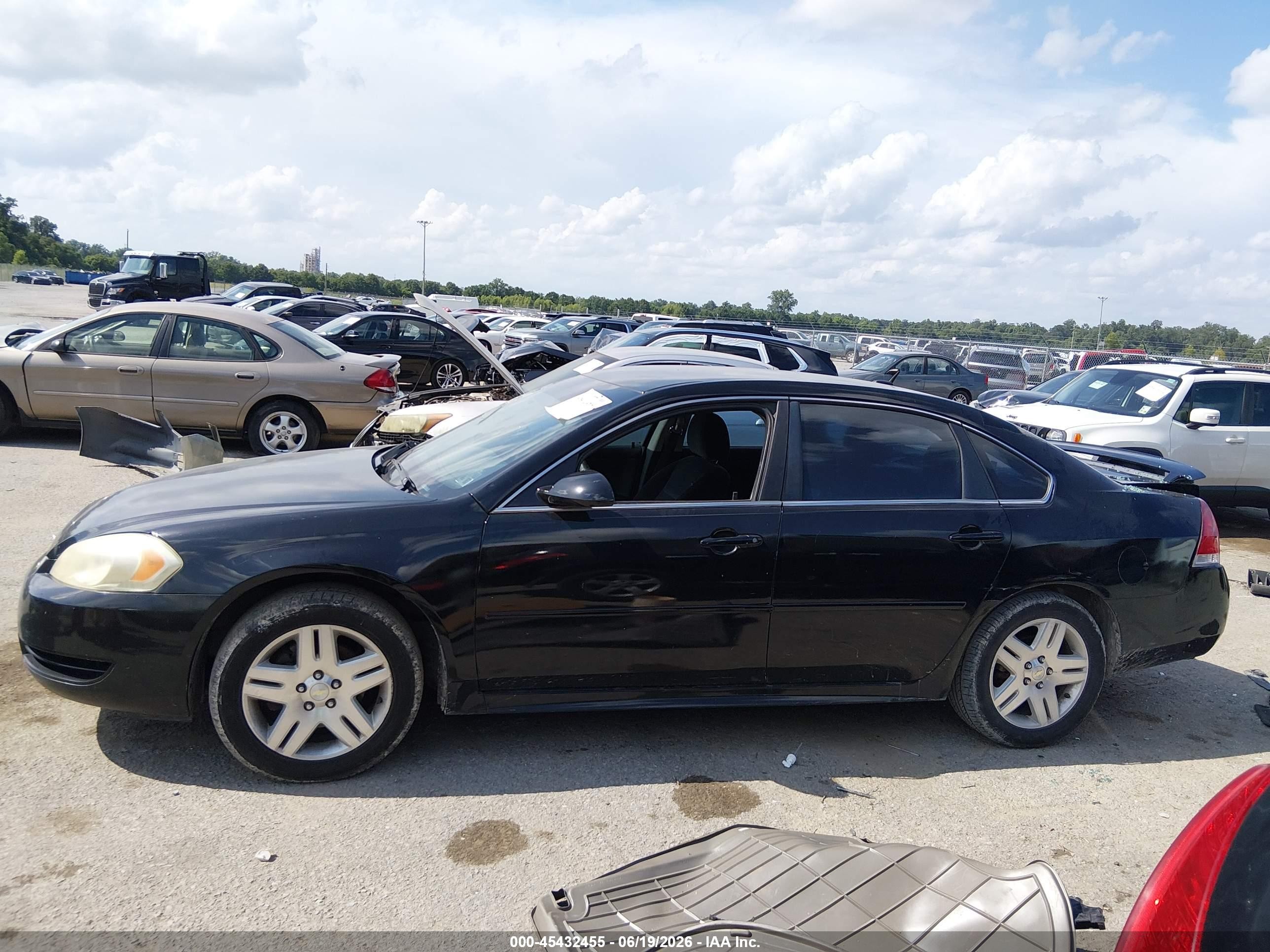 2013 Chevrolet Impala Lt Black vin: 2G1WB5E37D1170542