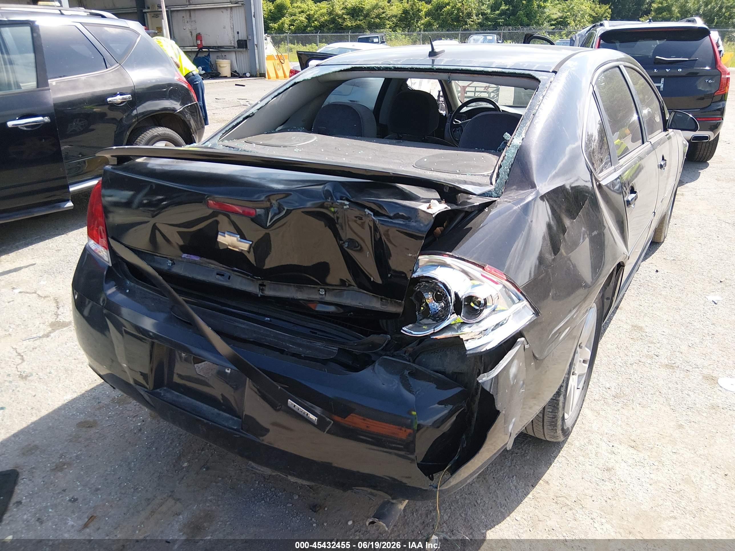 2013 Chevrolet Impala Lt Black vin: 2G1WB5E37D1170542