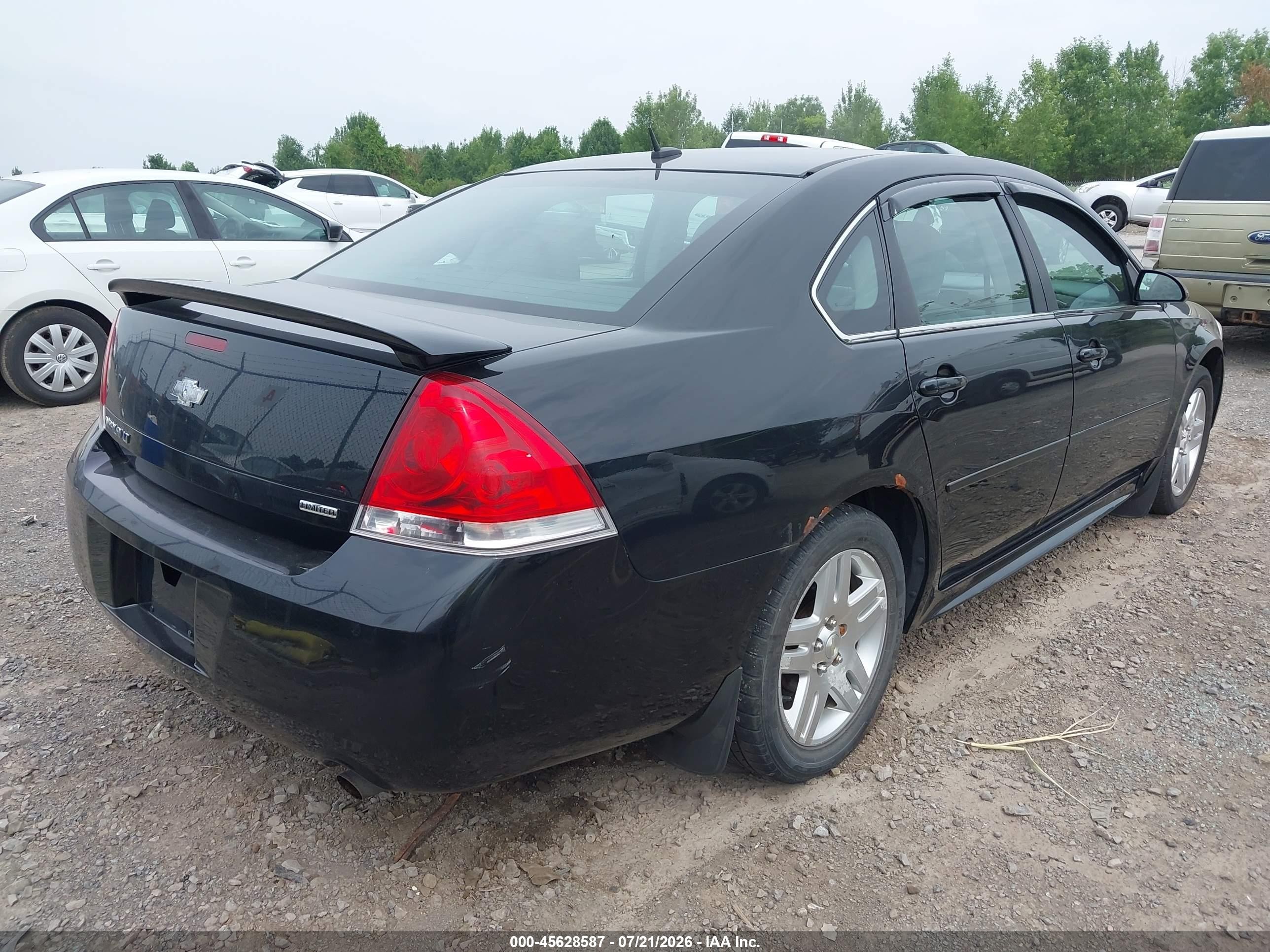 2014 Chevrolet Impala Limited Lt Black vin: 2G1WB5E37E1133220