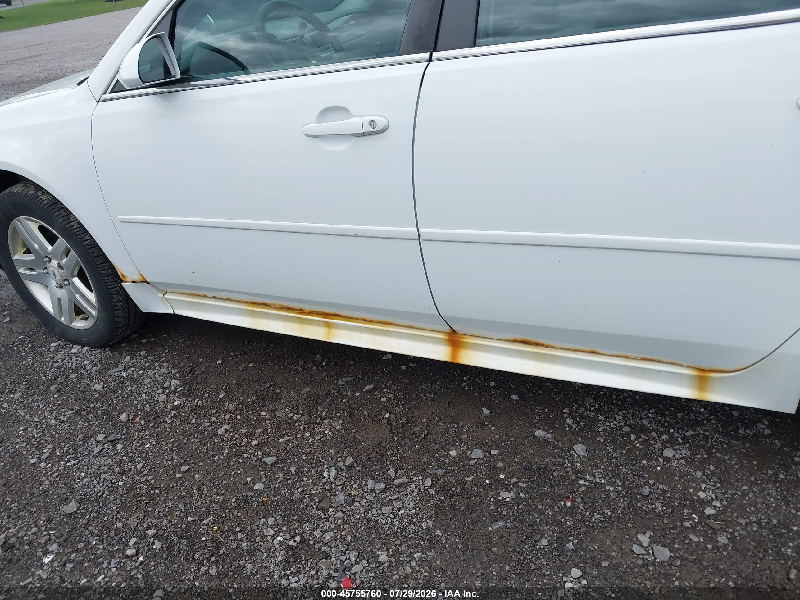 2012 Chevrolet Impala Lt White vin: 2G1WB5E38C1112499