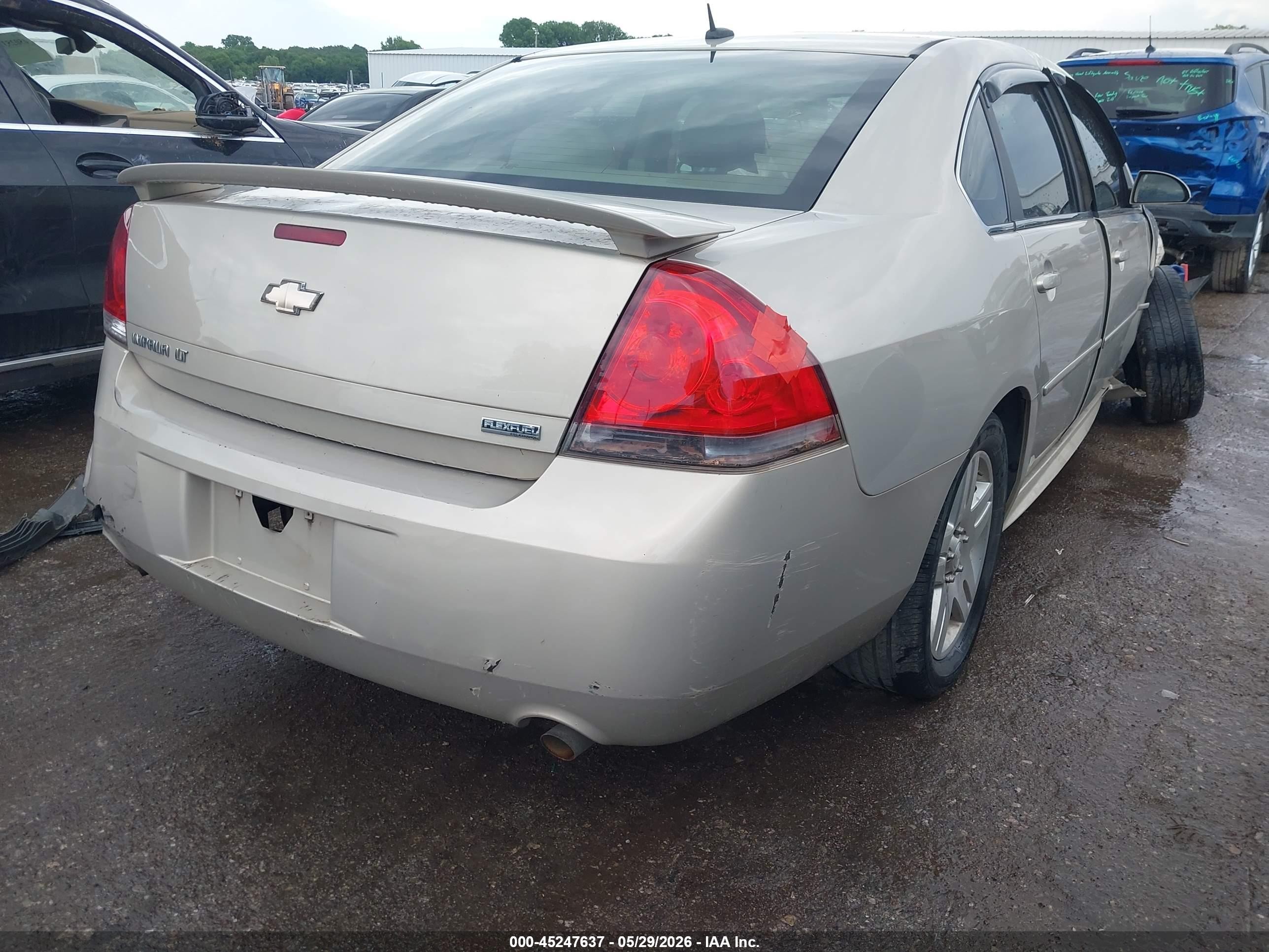 2012 Chevrolet Impala Lt White vin: 2G1WB5E38C1203711