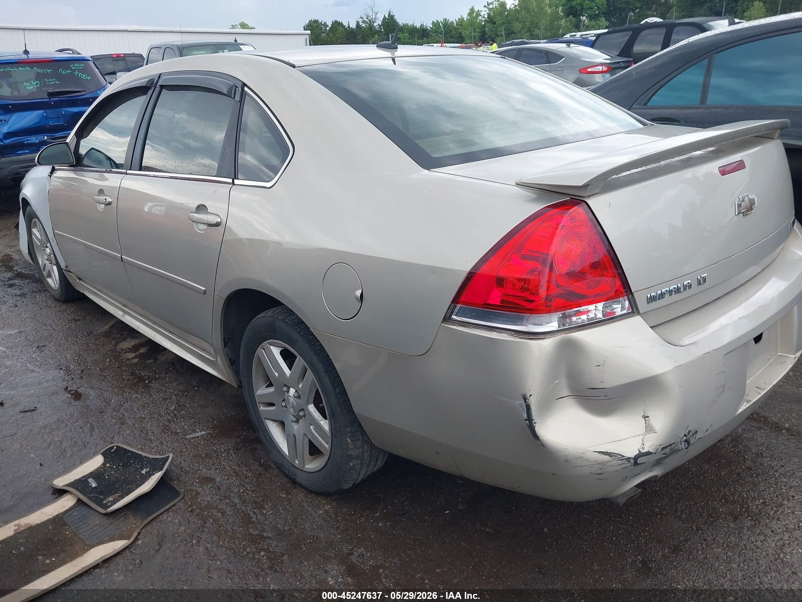 2012 Chevrolet Impala Lt White vin: 2G1WB5E38C1203711