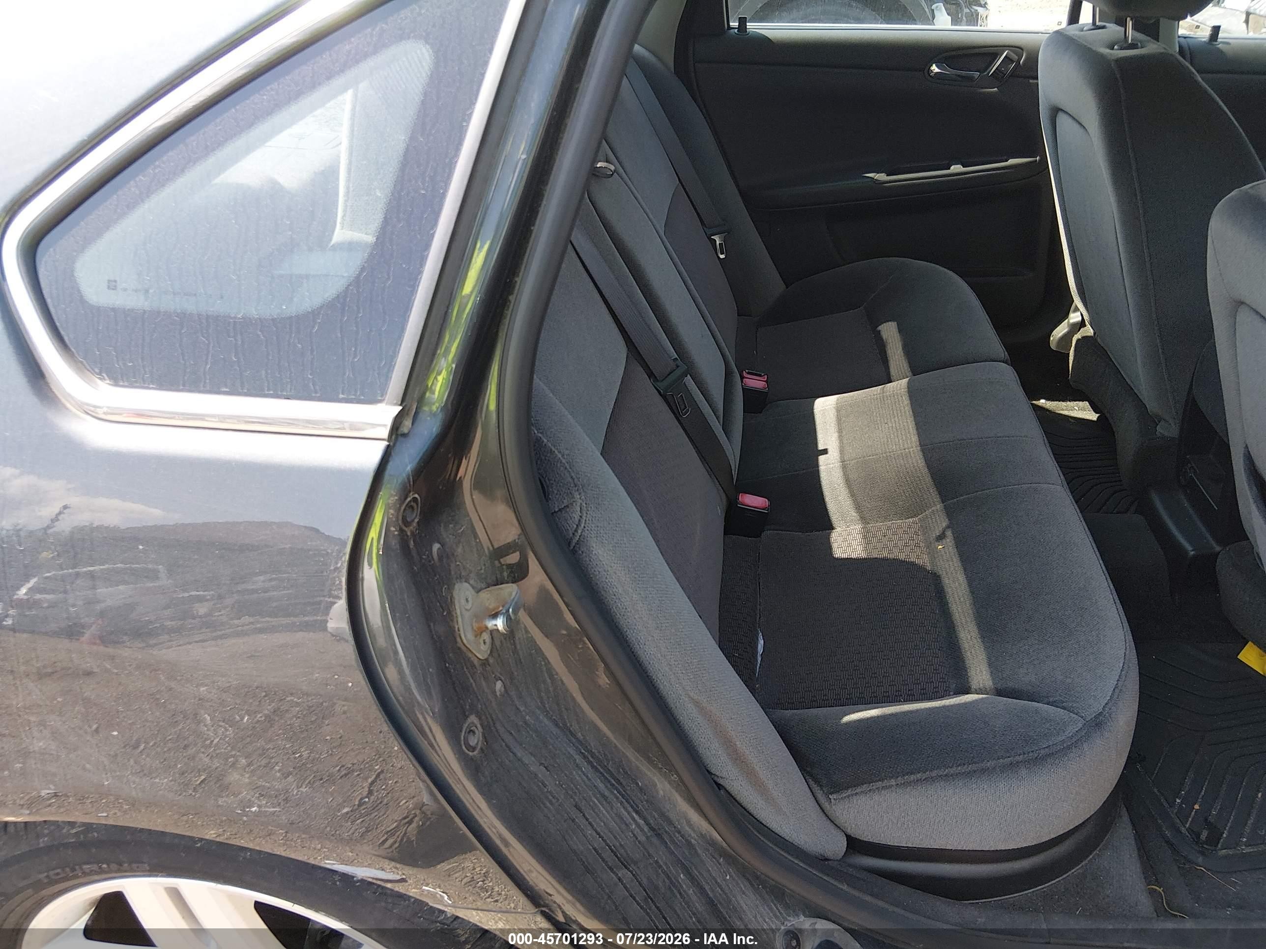 2012 Chevrolet Impala Lt Black vin: 2G1WB5E38C1209234