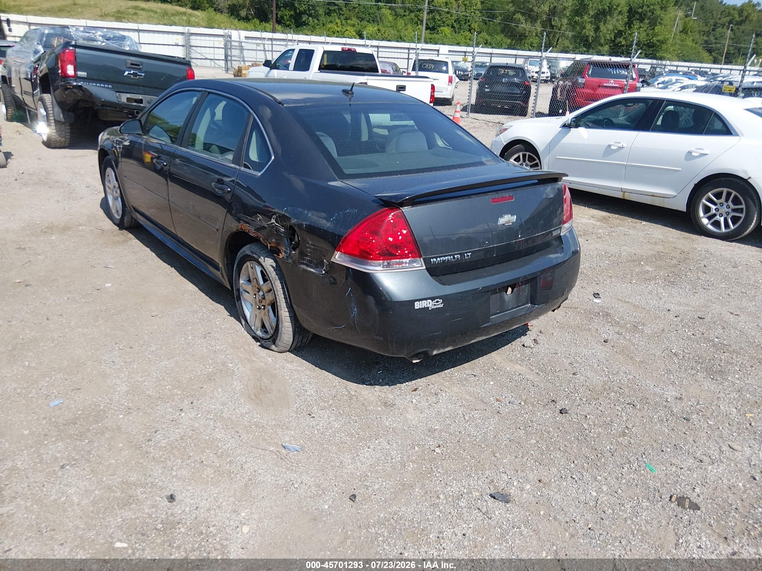 2012 Chevrolet Impala Lt Black vin: 2G1WB5E38C1209234
