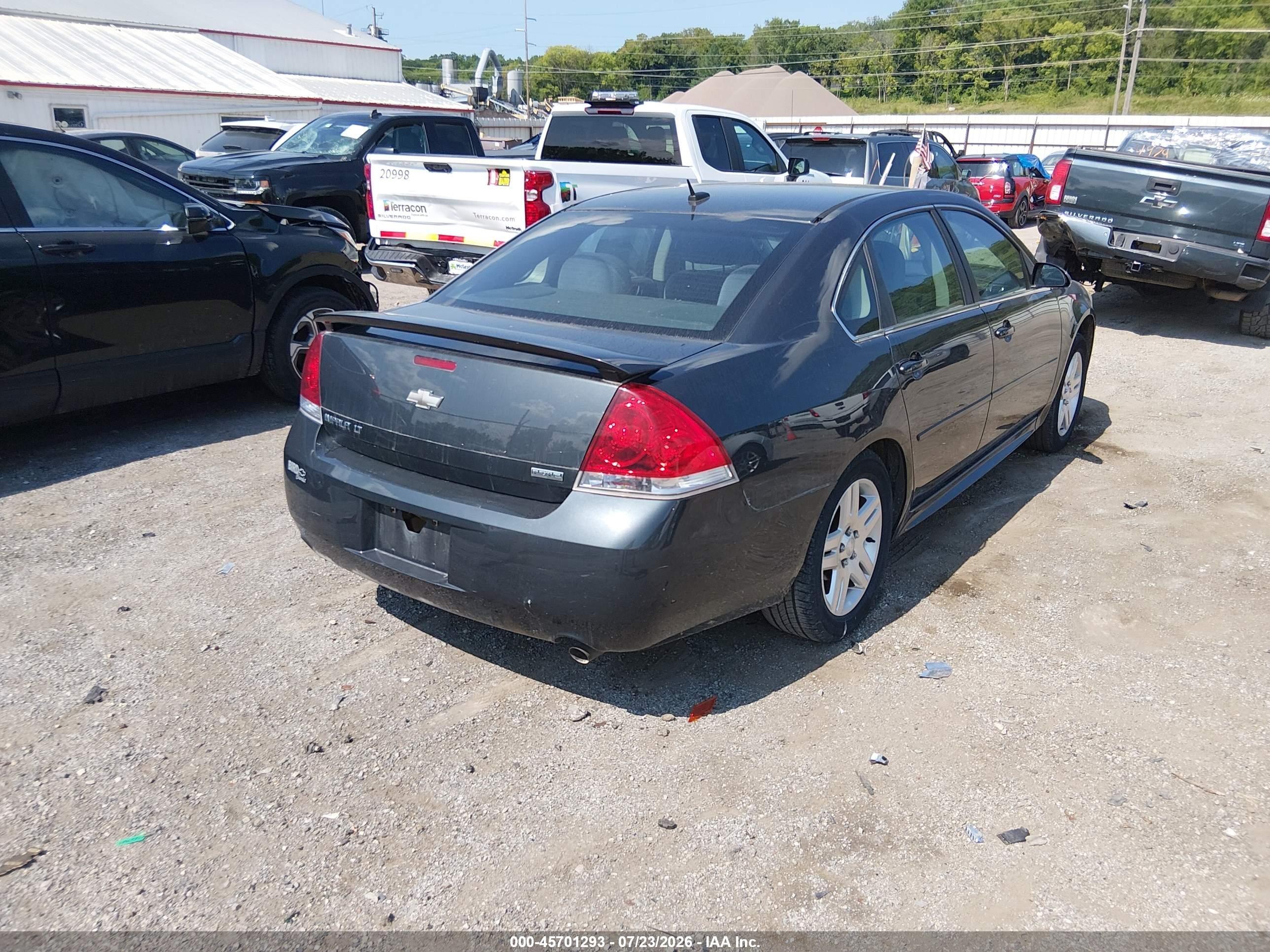 2012 Chevrolet Impala Lt Black vin: 2G1WB5E38C1209234