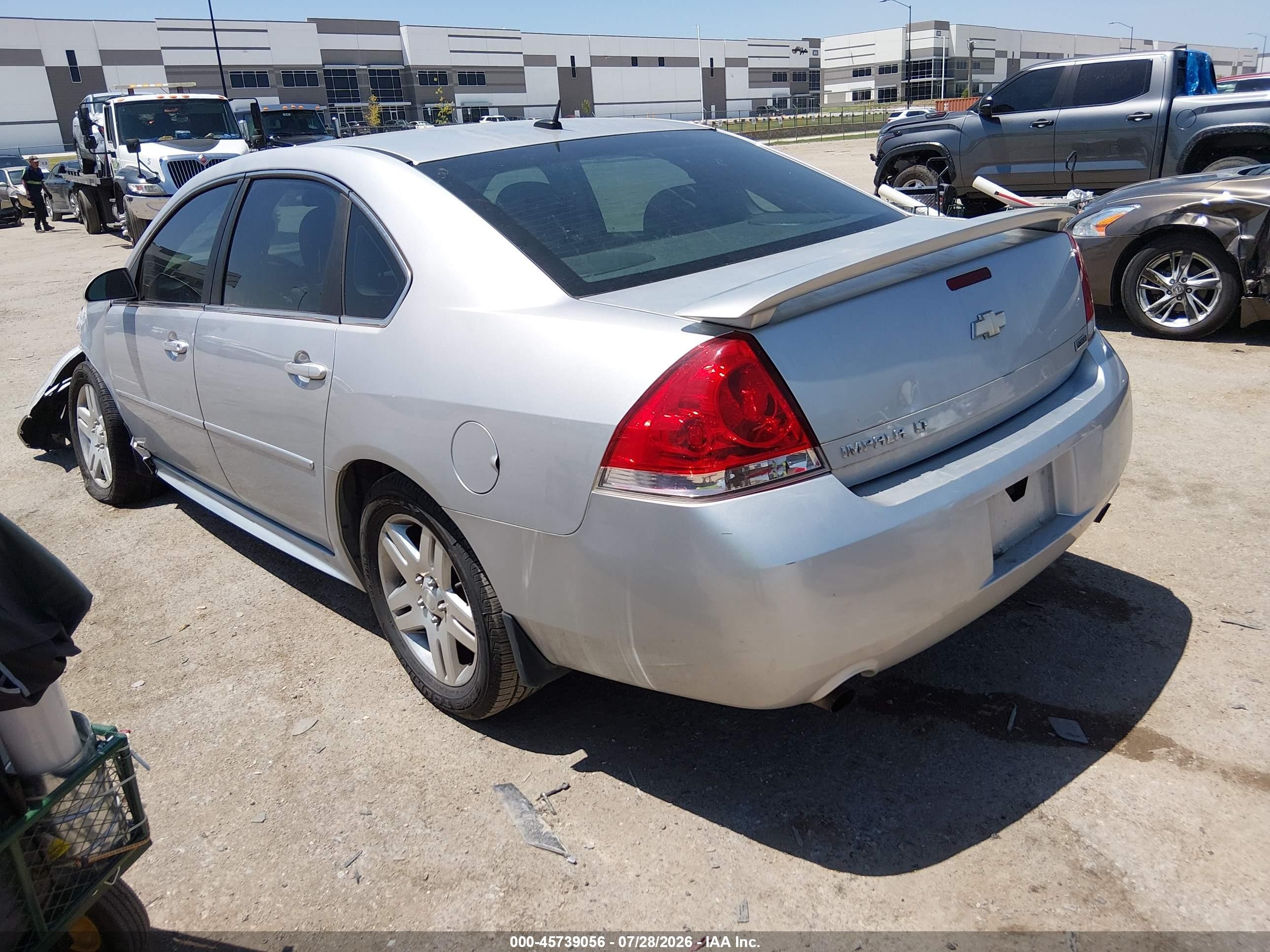 2013 Chevrolet Impala Lt Silver vin: 2G1WB5E38D1117591