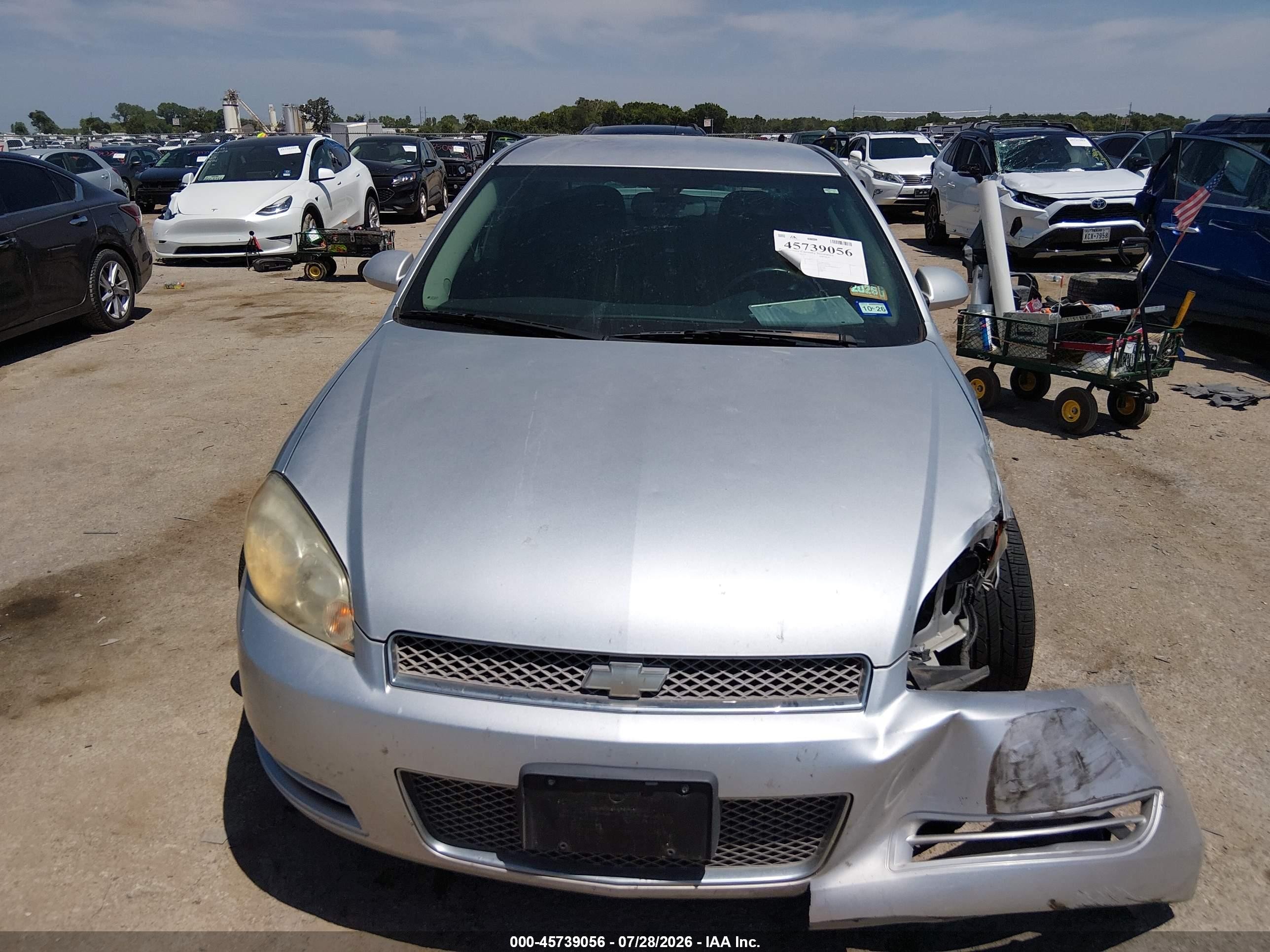 2013 Chevrolet Impala Lt Silver vin: 2G1WB5E38D1117591