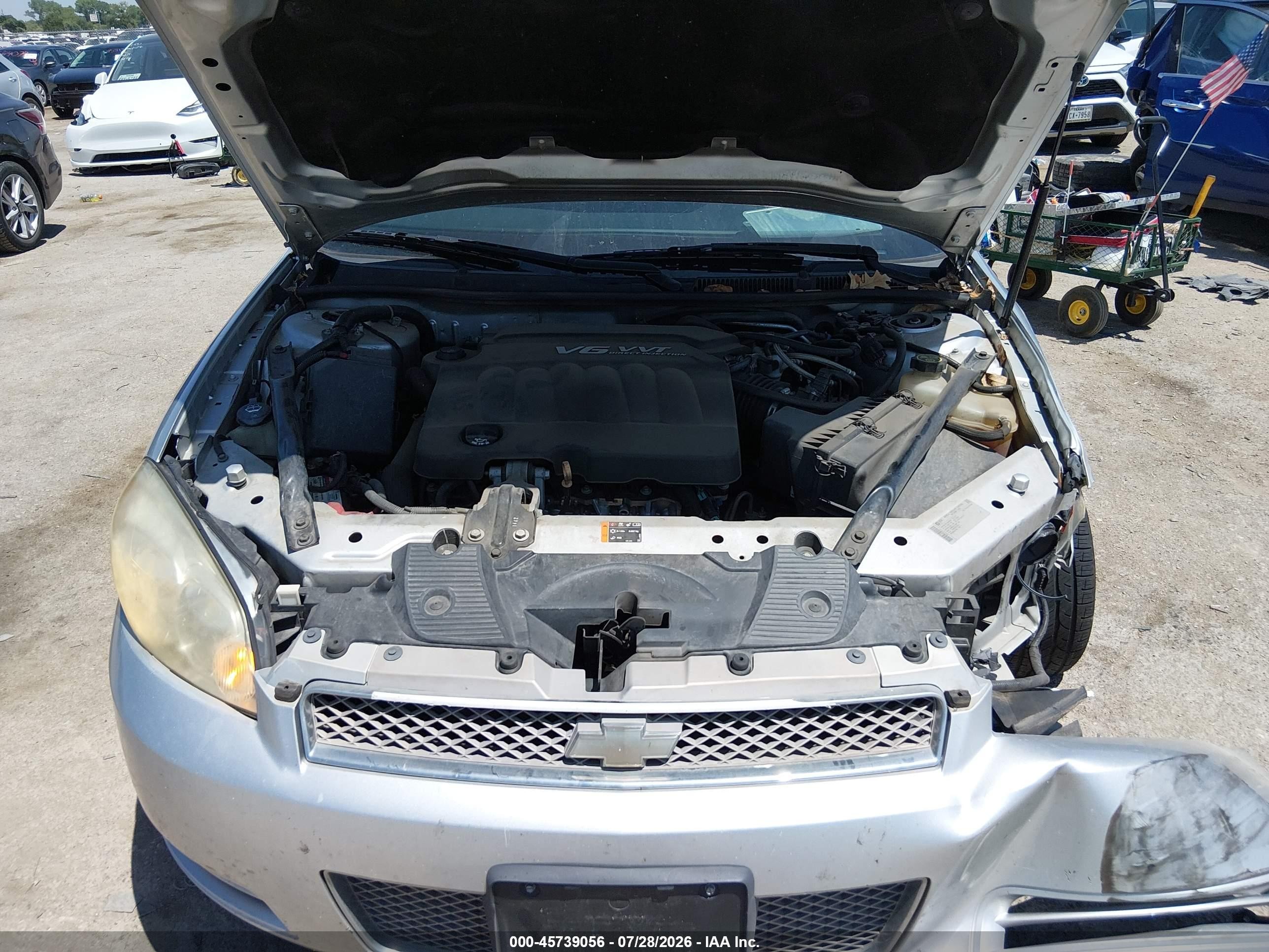 2013 Chevrolet Impala Lt Silver vin: 2G1WB5E38D1117591