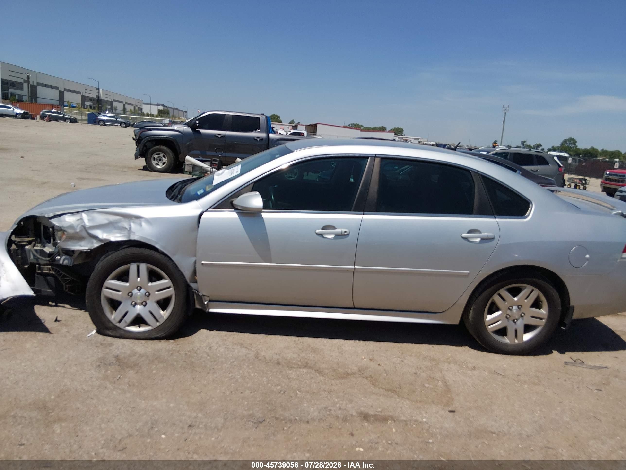 2013 Chevrolet Impala Lt Silver vin: 2G1WB5E38D1117591
