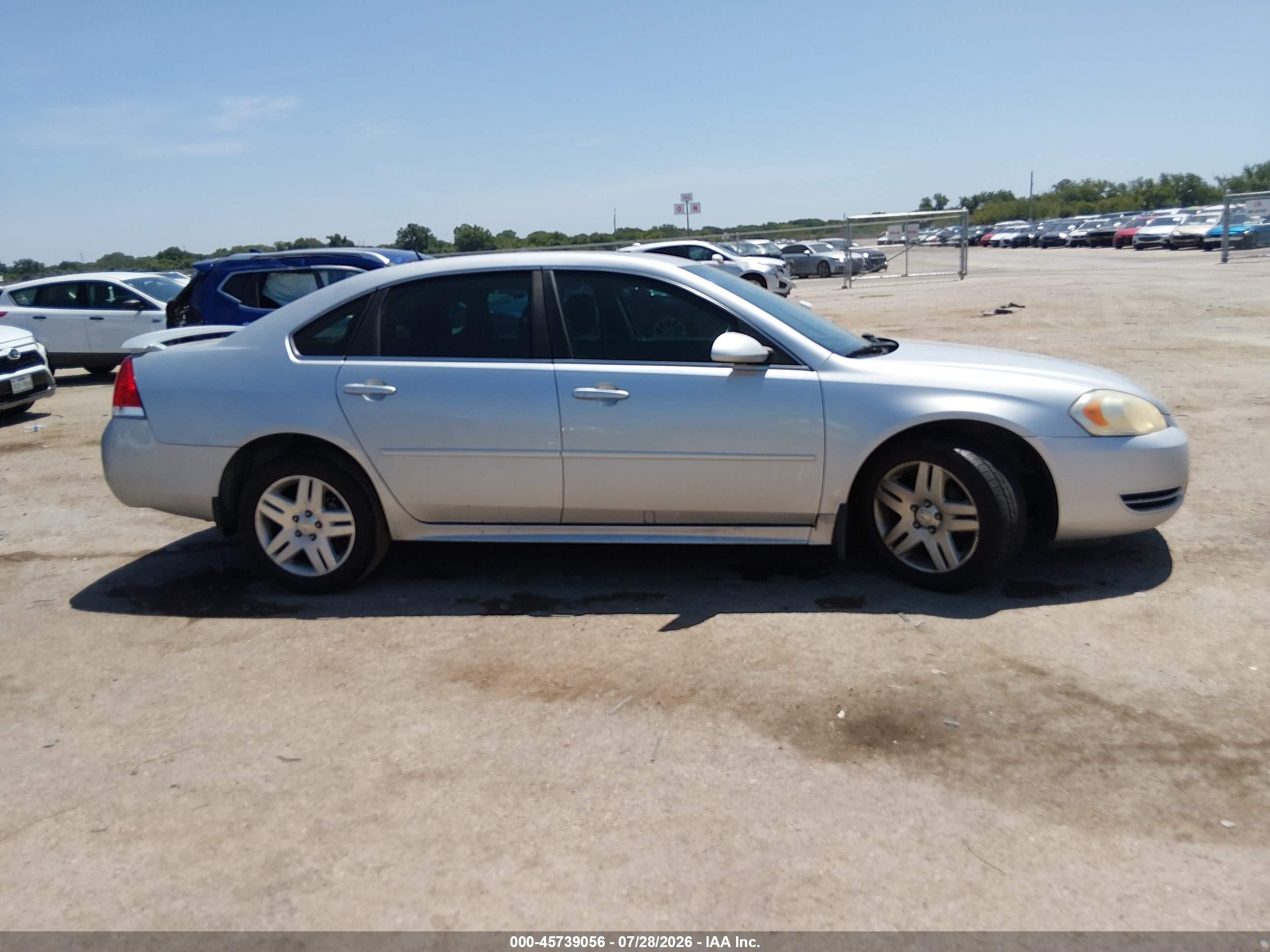 2013 Chevrolet Impala Lt Silver vin: 2G1WB5E38D1117591
