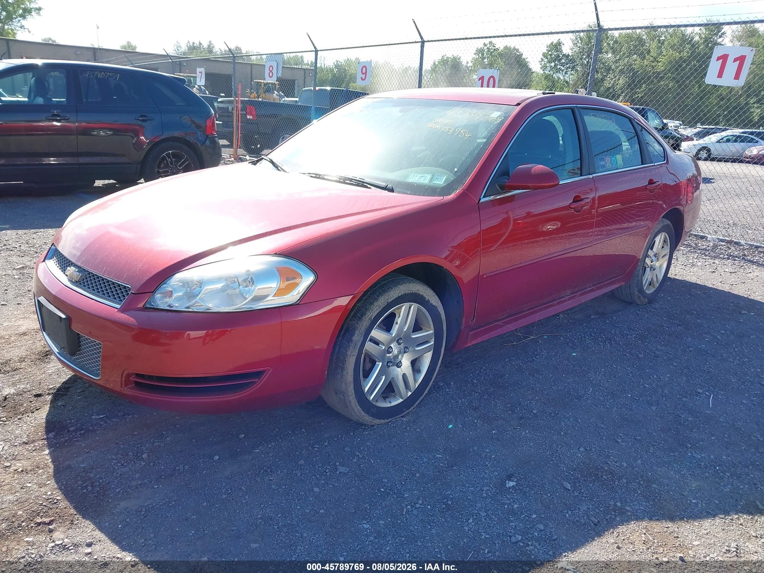 2014 Chevrolet Impala Limited Lt Red vin: 2G1WB5E38E1155811