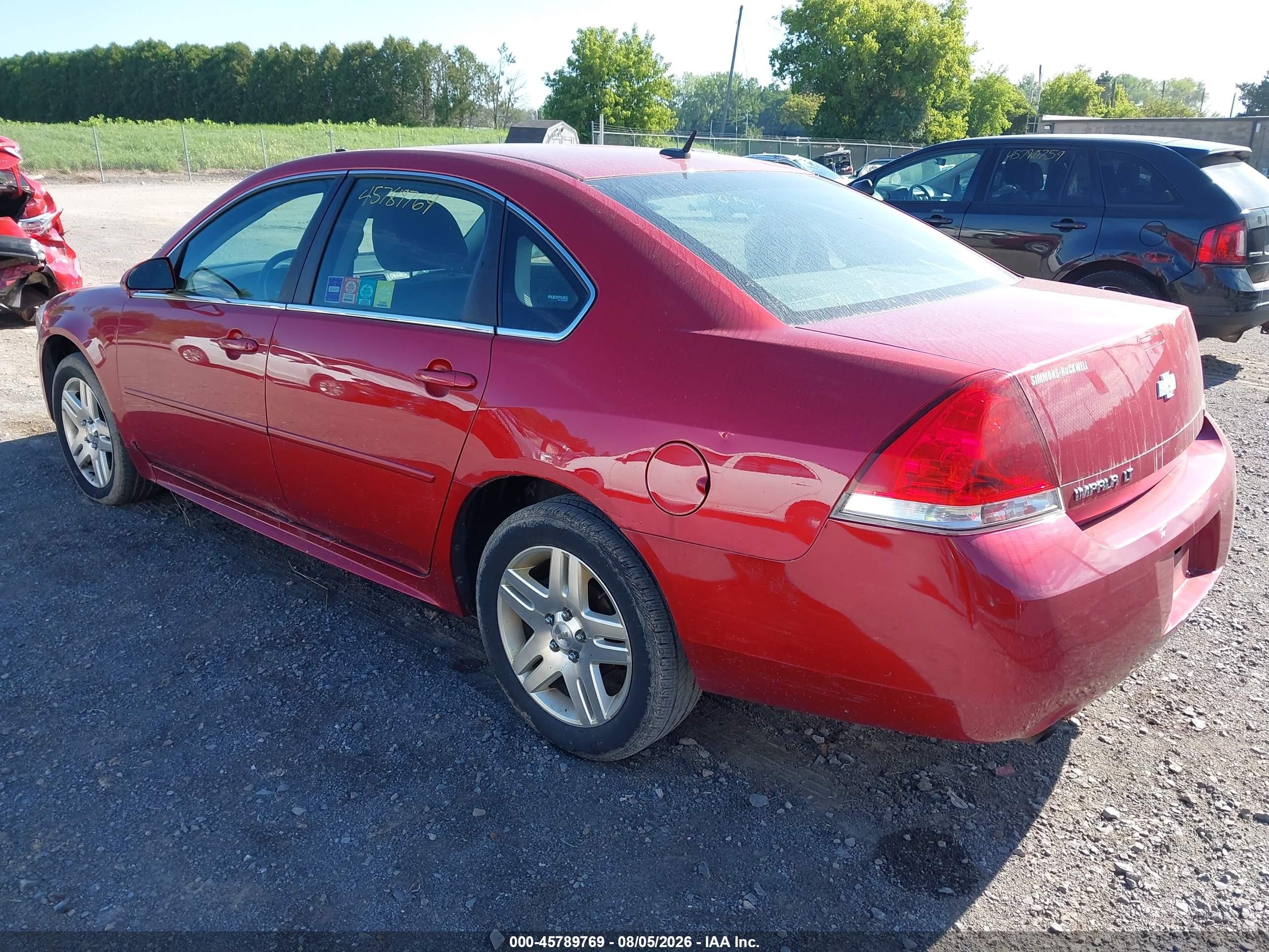 2014 Chevrolet Impala Limited Lt Red vin: 2G1WB5E38E1155811