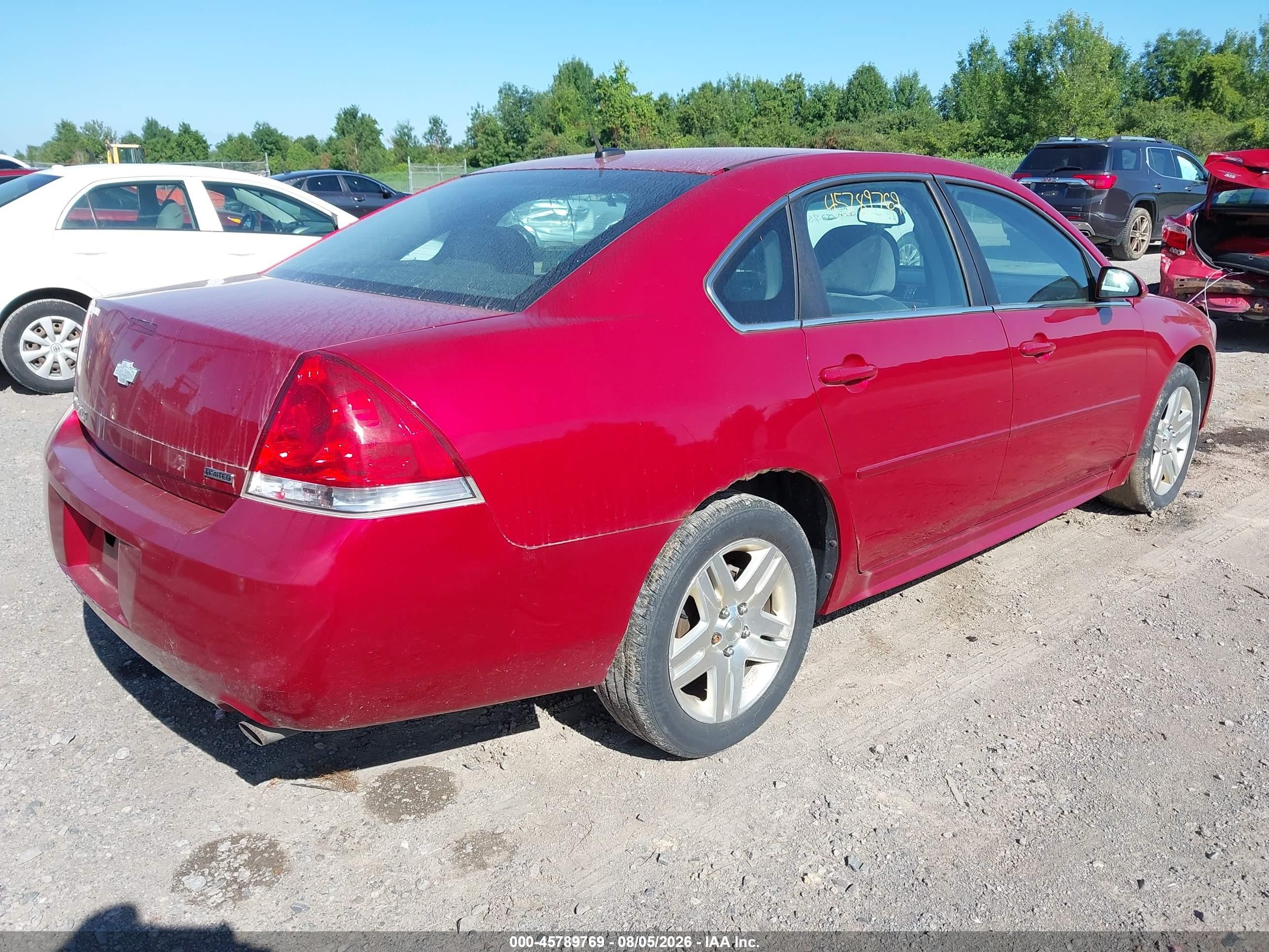 2014 Chevrolet Impala Limited Lt Red vin: 2G1WB5E38E1155811