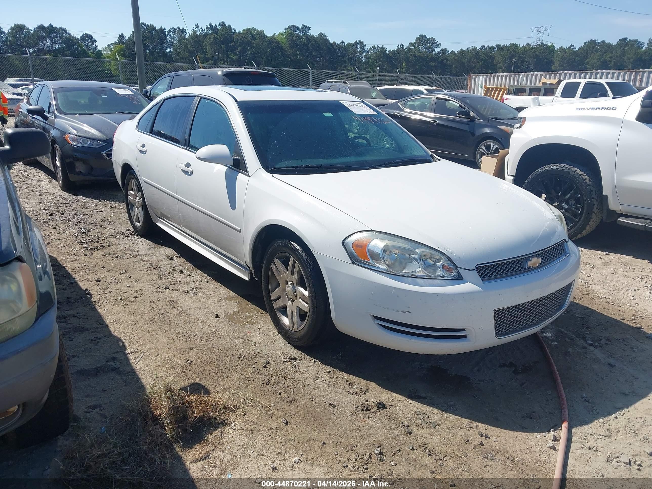 2015 Chevrolet Impala Limited Lt White vin: 2G1WB5E38F1122566