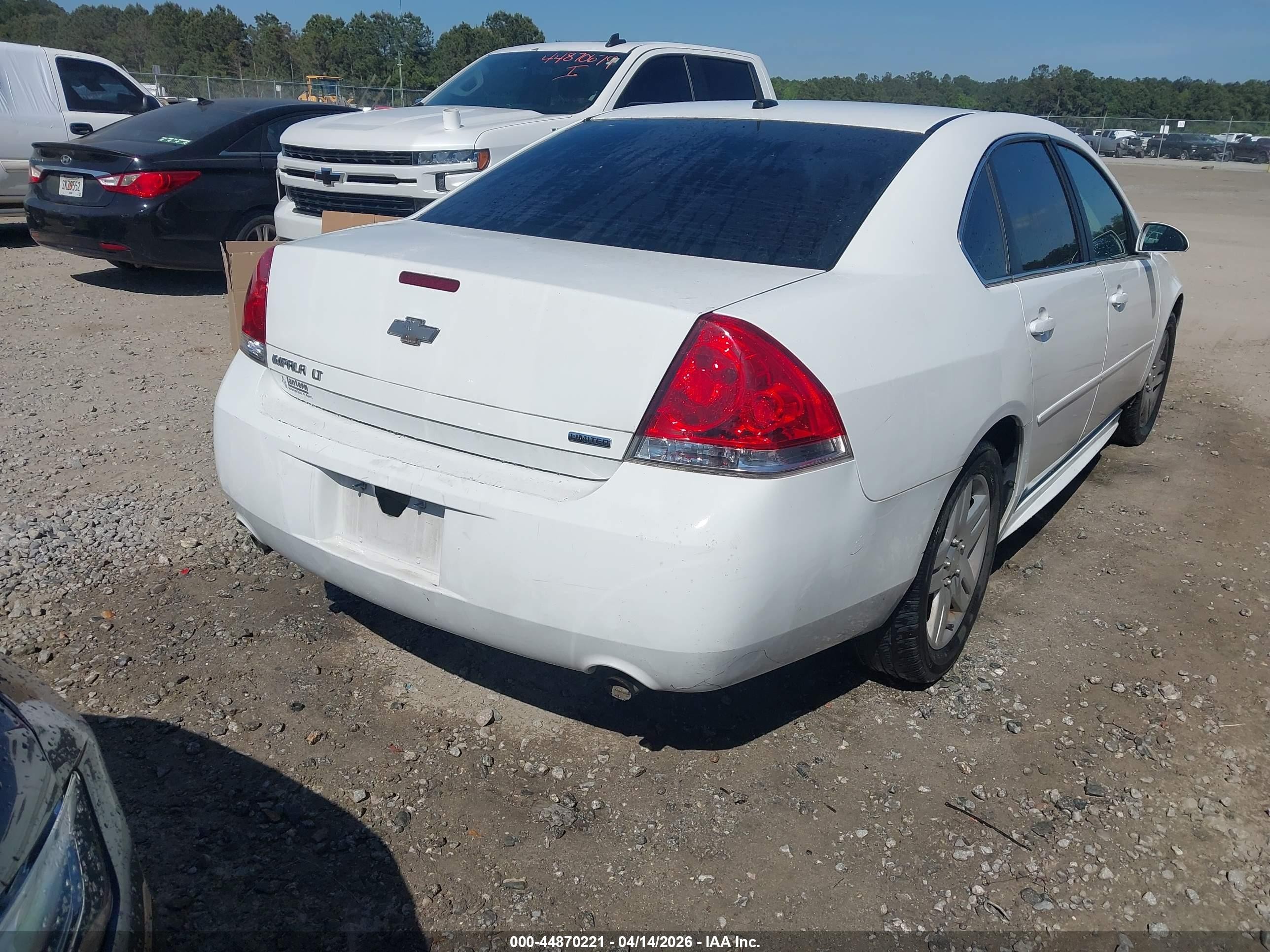 2015 Chevrolet Impala Limited Lt White vin: 2G1WB5E38F1122566