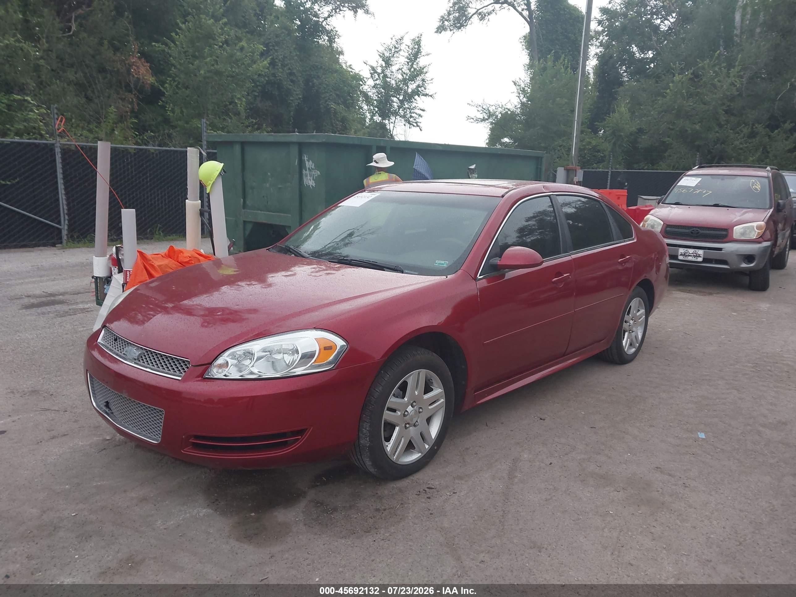 2015 Chevrolet Impala Limited Lt Red vin: 2G1WB5E38F1144289