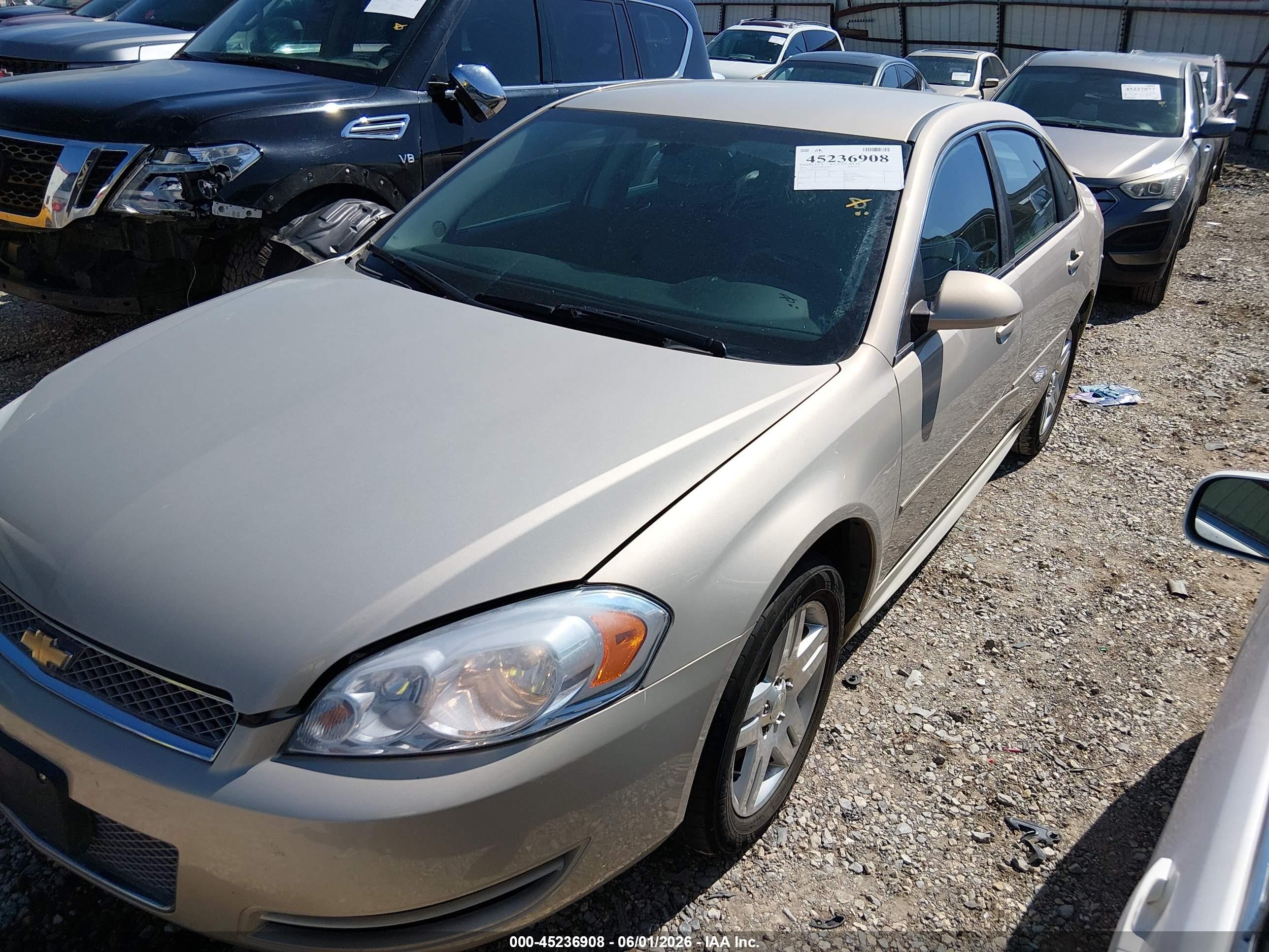 2012 Chevrolet Impala Lt Tan vin: 2G1WB5E39C1134043