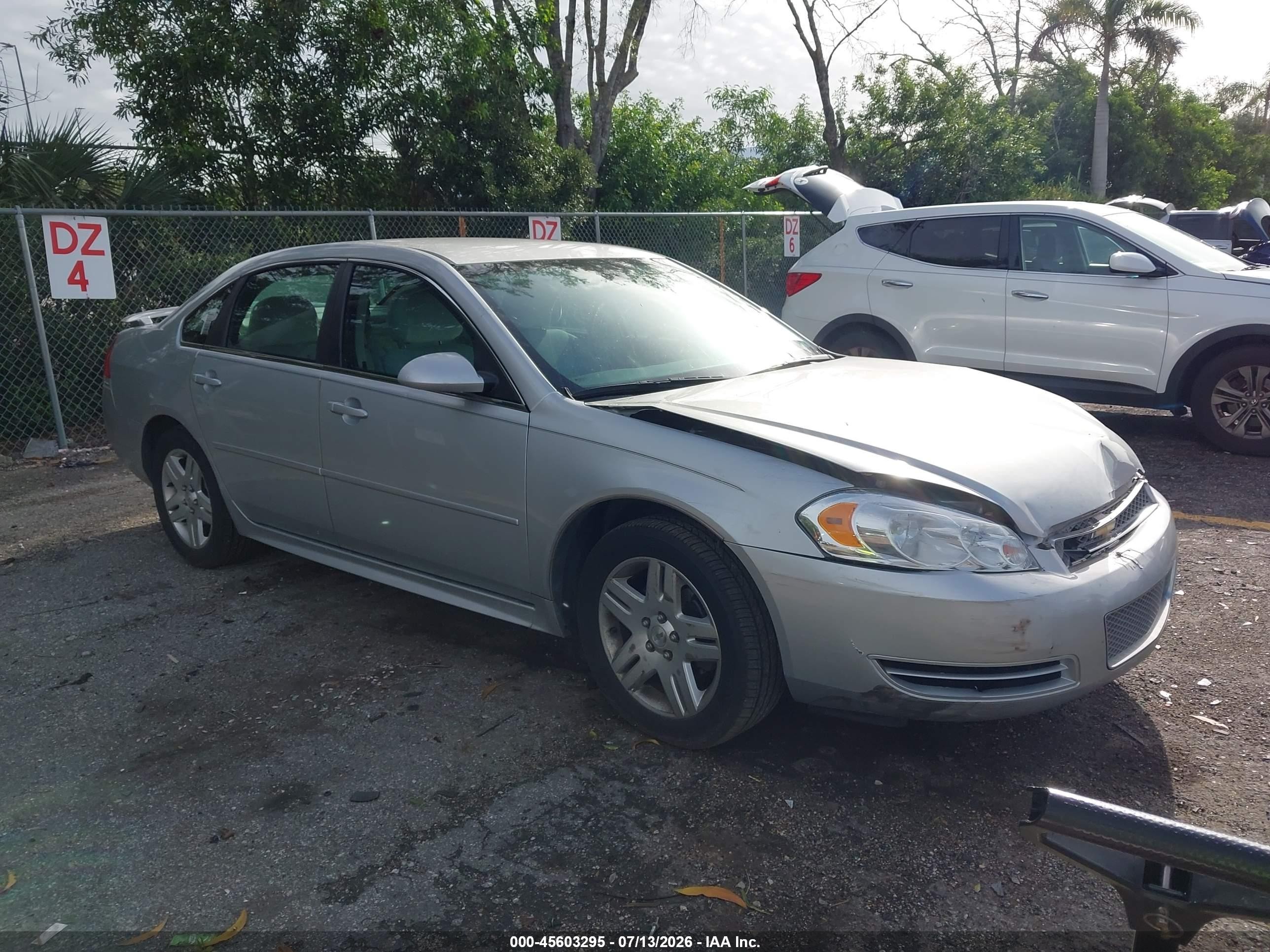 2012 Chevrolet Impala Lt Silver vin: 2G1WB5E39C1140277