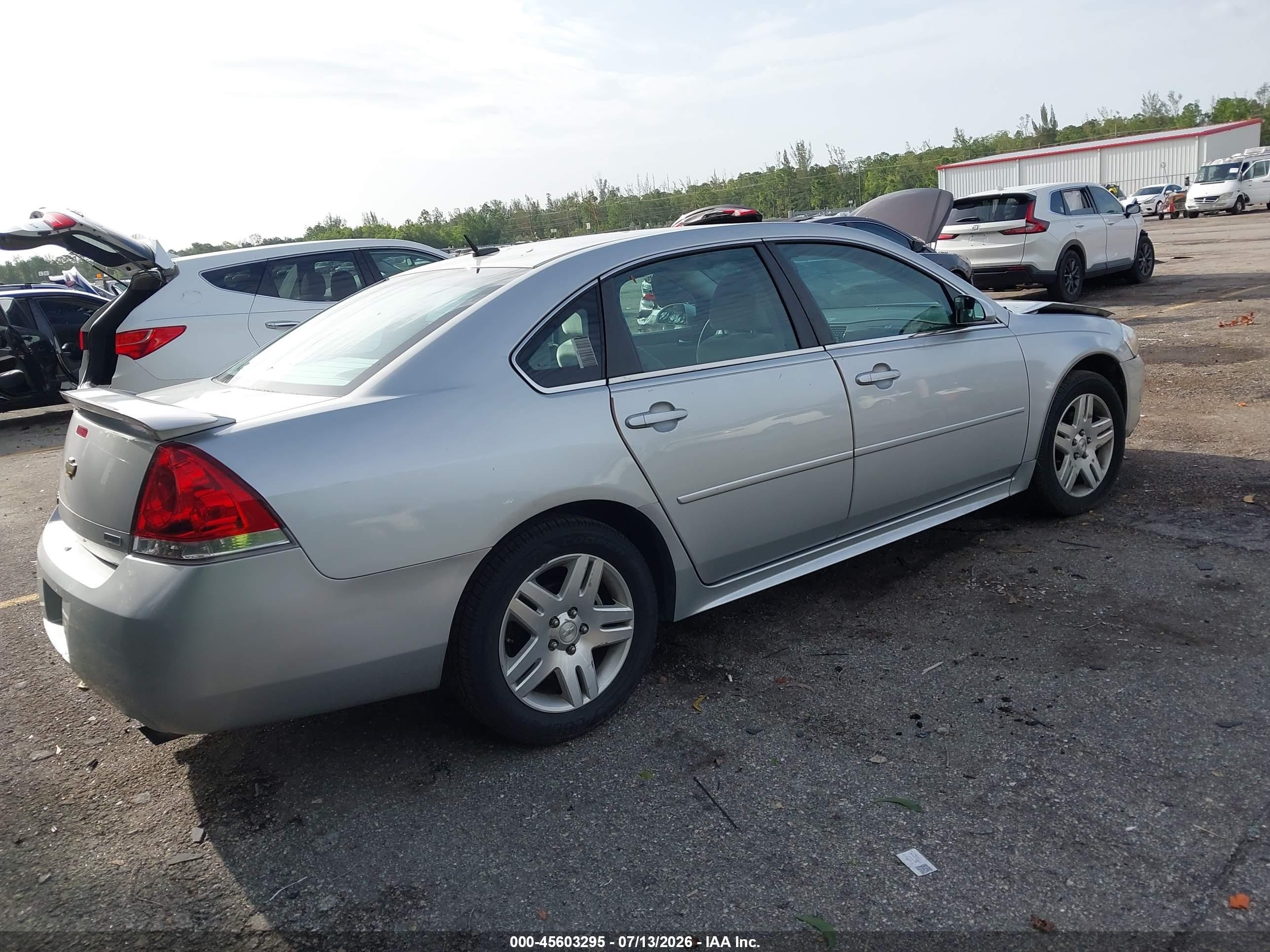 2012 Chevrolet Impala Lt Silver vin: 2G1WB5E39C1140277