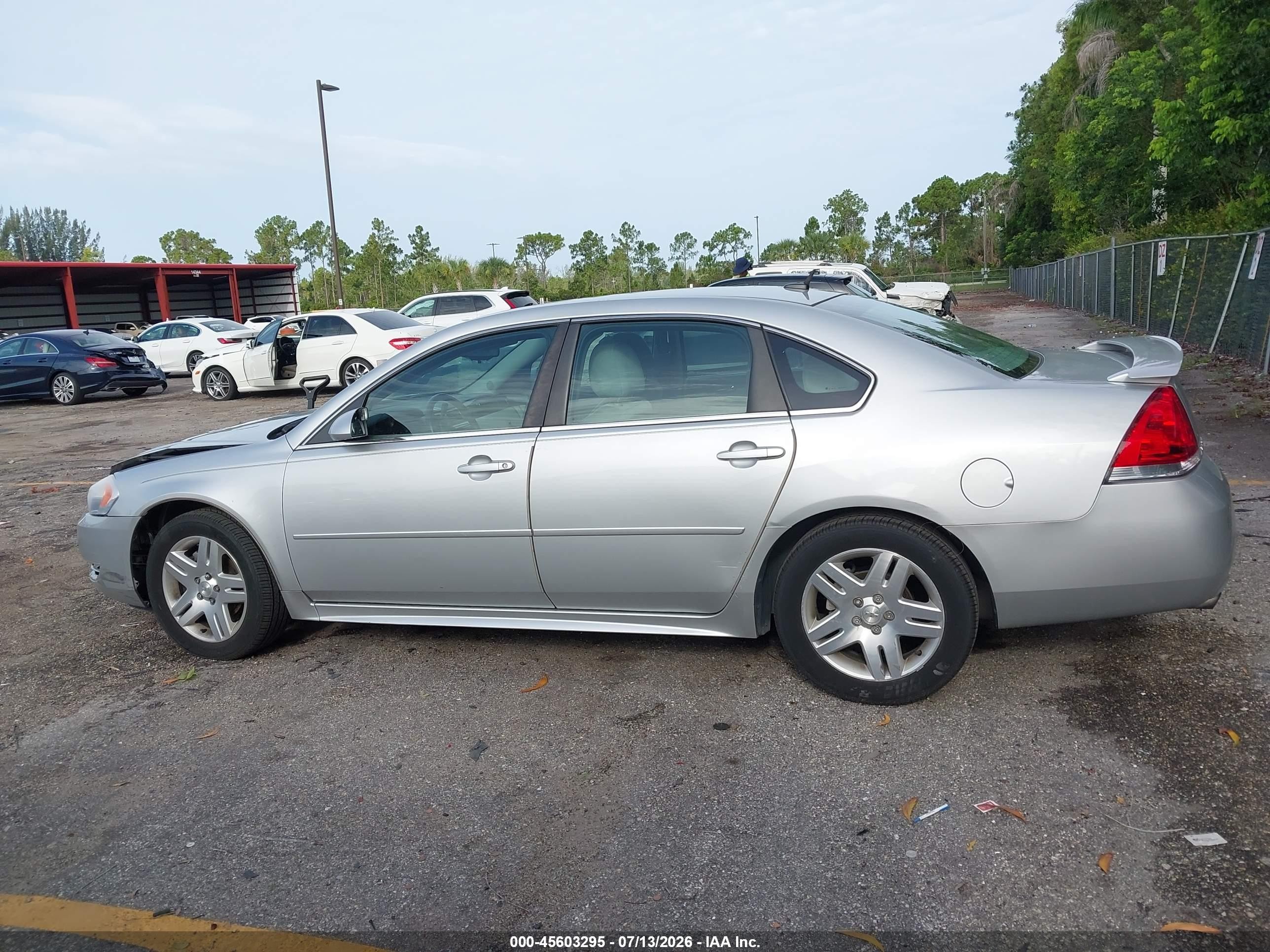 2012 Chevrolet Impala Lt Silver vin: 2G1WB5E39C1140277
