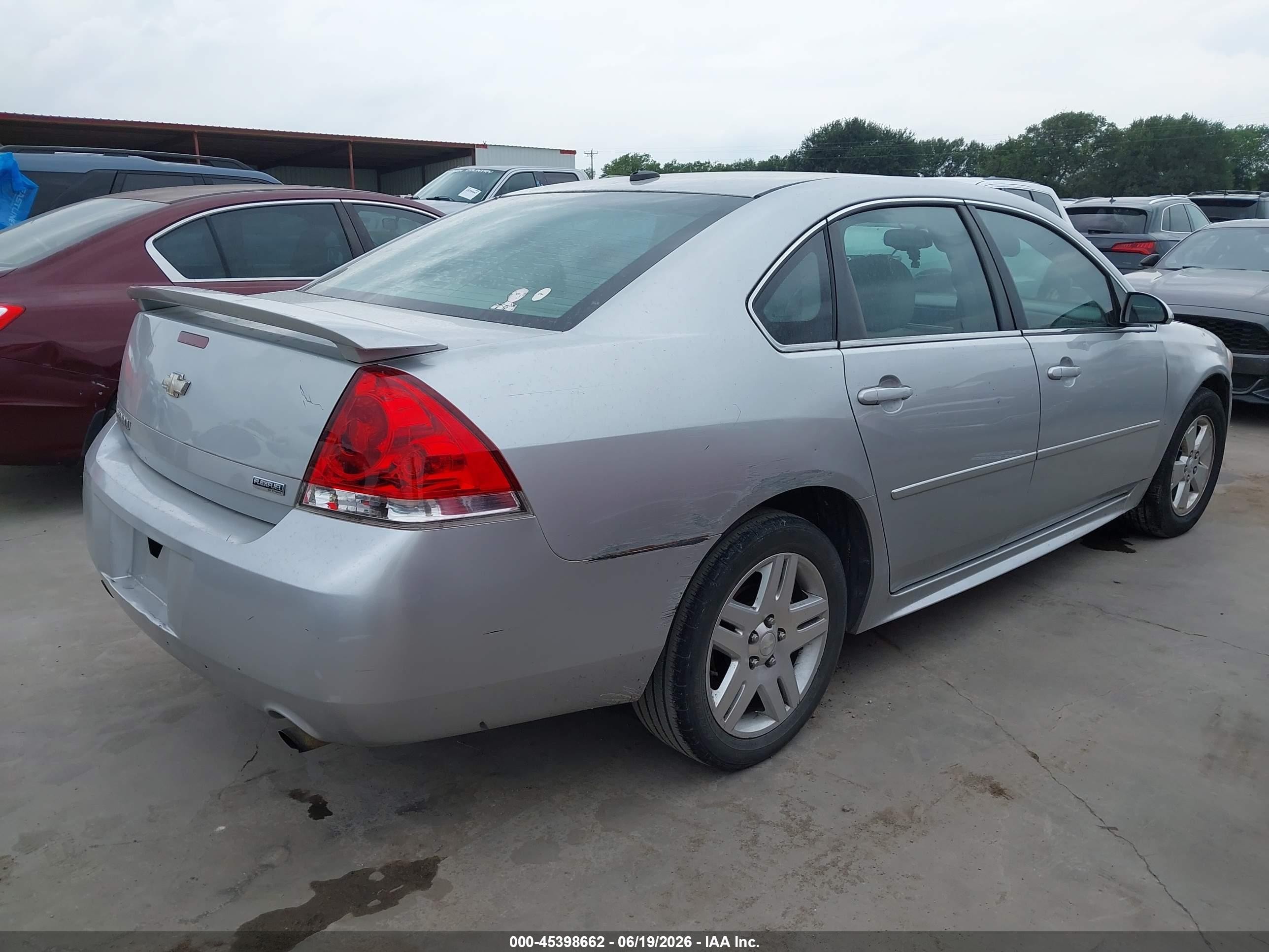 2012 Chevrolet Impala Lt Silver vin: 2G1WB5E39C1140425