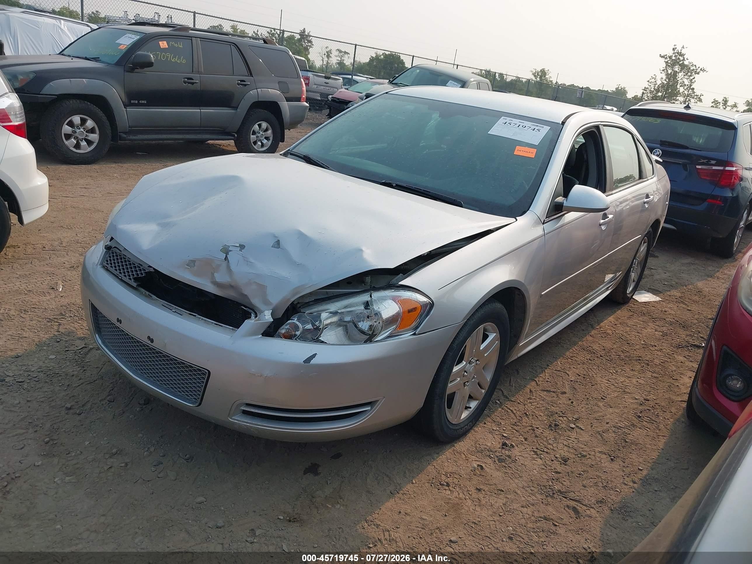 2012 Chevrolet Impala Lt Silver vin: 2G1WB5E39C1243389