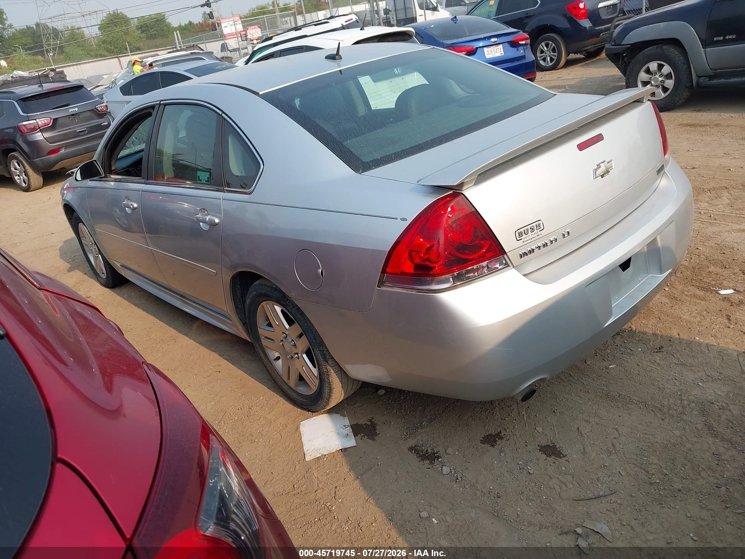 2012 Chevrolet Impala Lt Silver vin: 2G1WB5E39C1243389