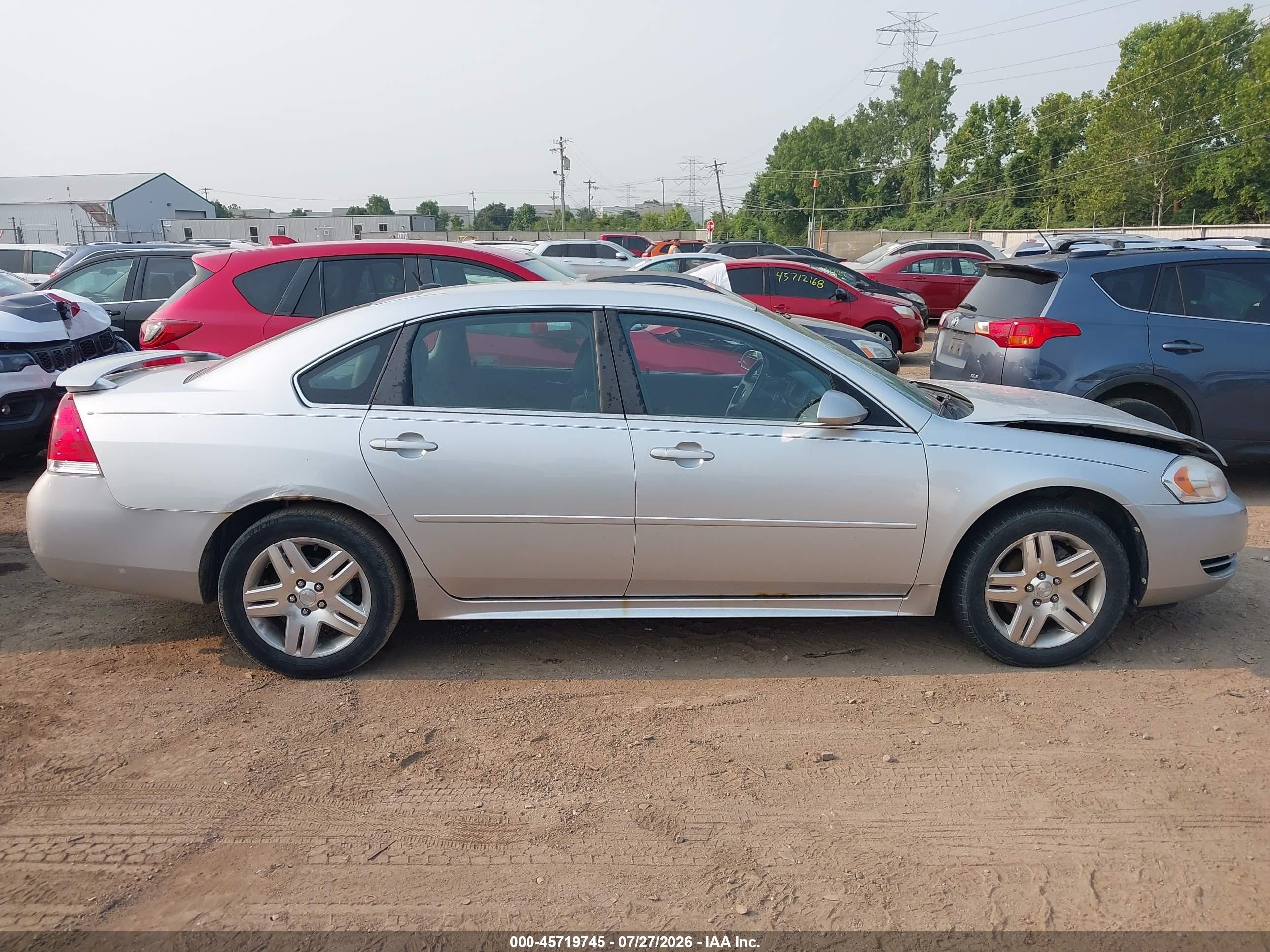 2012 Chevrolet Impala Lt Silver vin: 2G1WB5E39C1243389