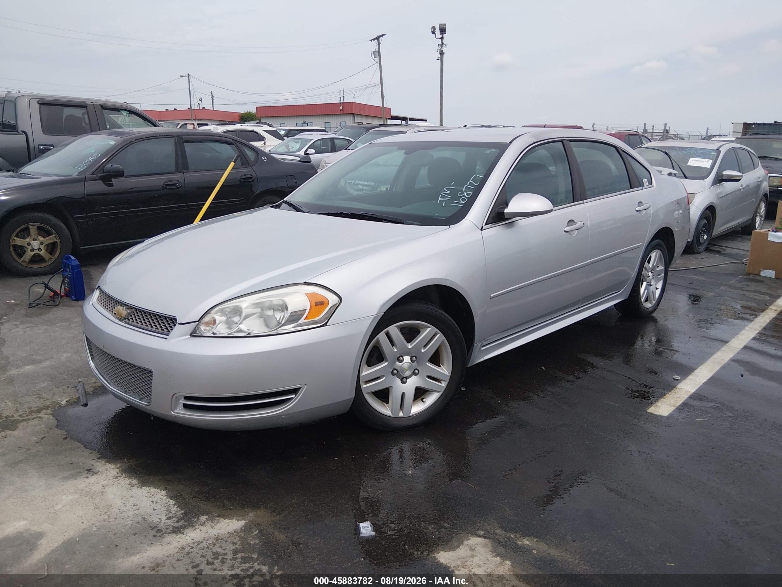 2013 Chevrolet Impala Lt Silver vin: 2G1WB5E39D1168727