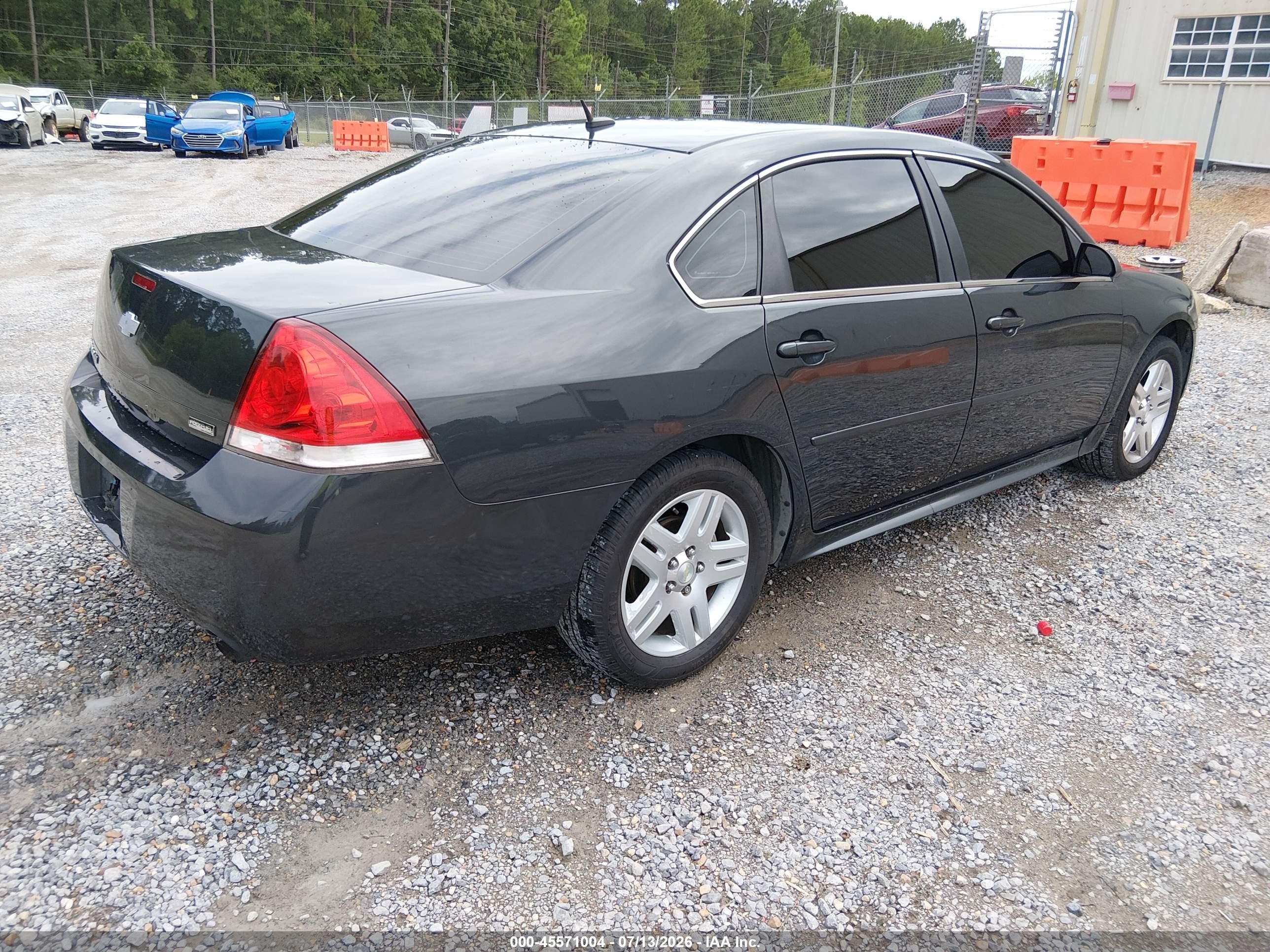 2013 Chevrolet Impala Lt Gray vin: 2G1WB5E39D1196897