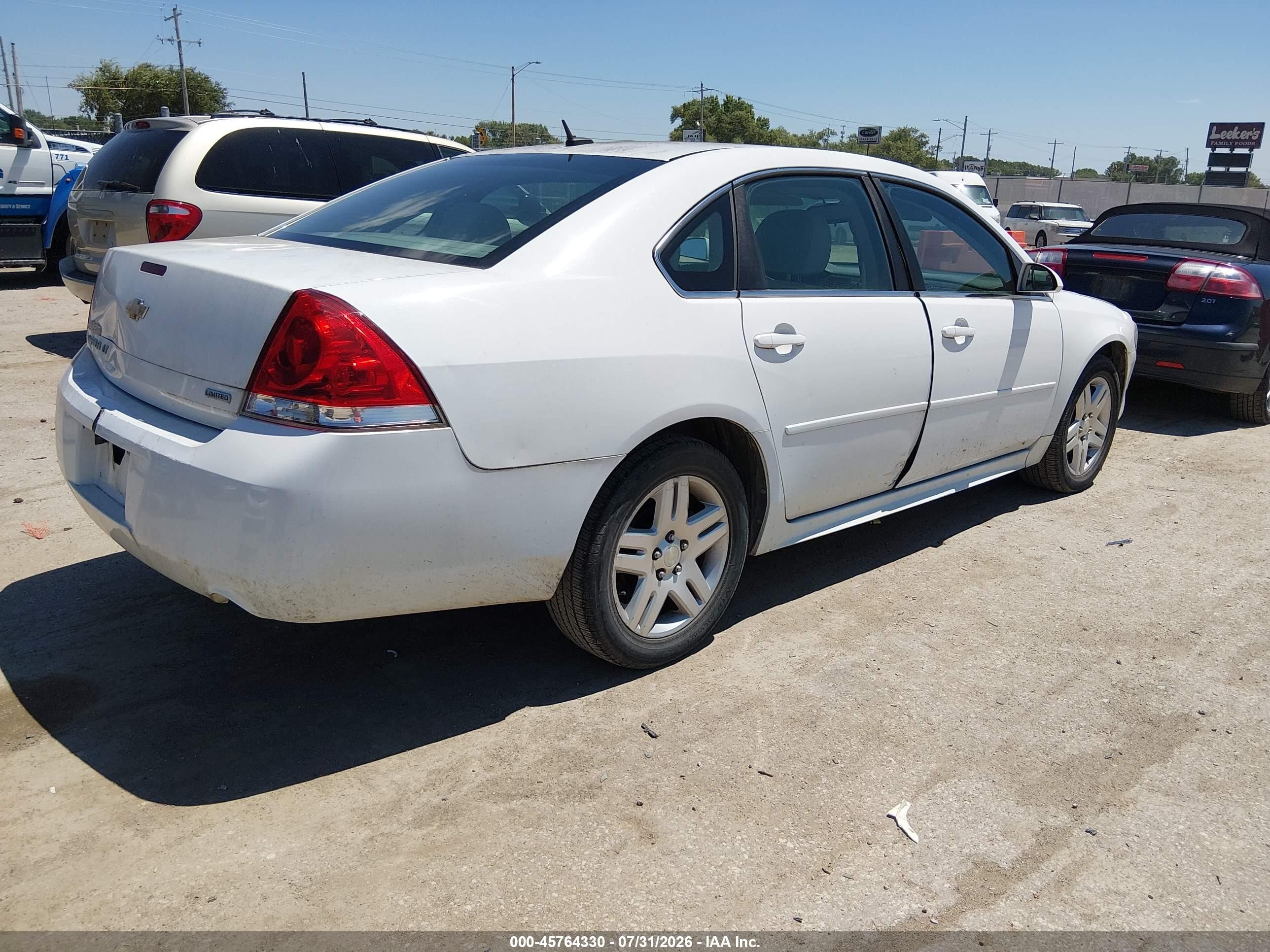 2014 Chevrolet Impala Limited Lt White vin: 2G1WB5E39E1179745