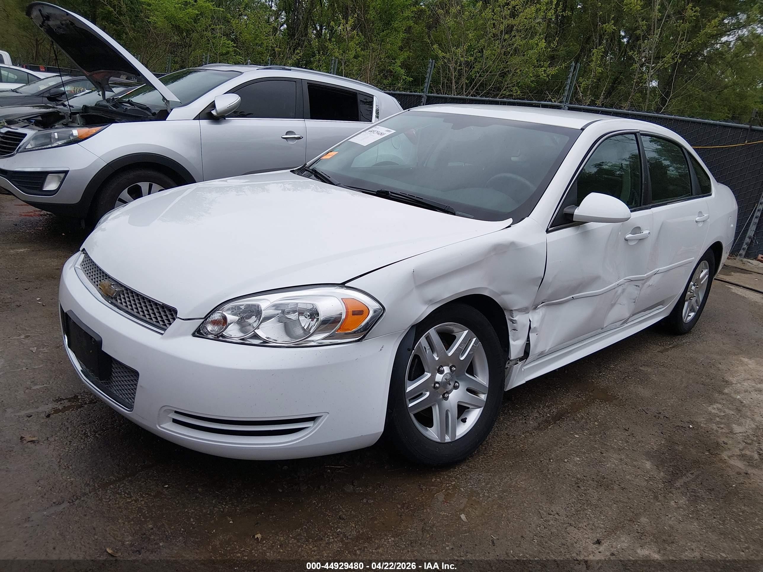 2015 Chevrolet Impala Limited Lt White vin: 2G1WB5E39F1168942