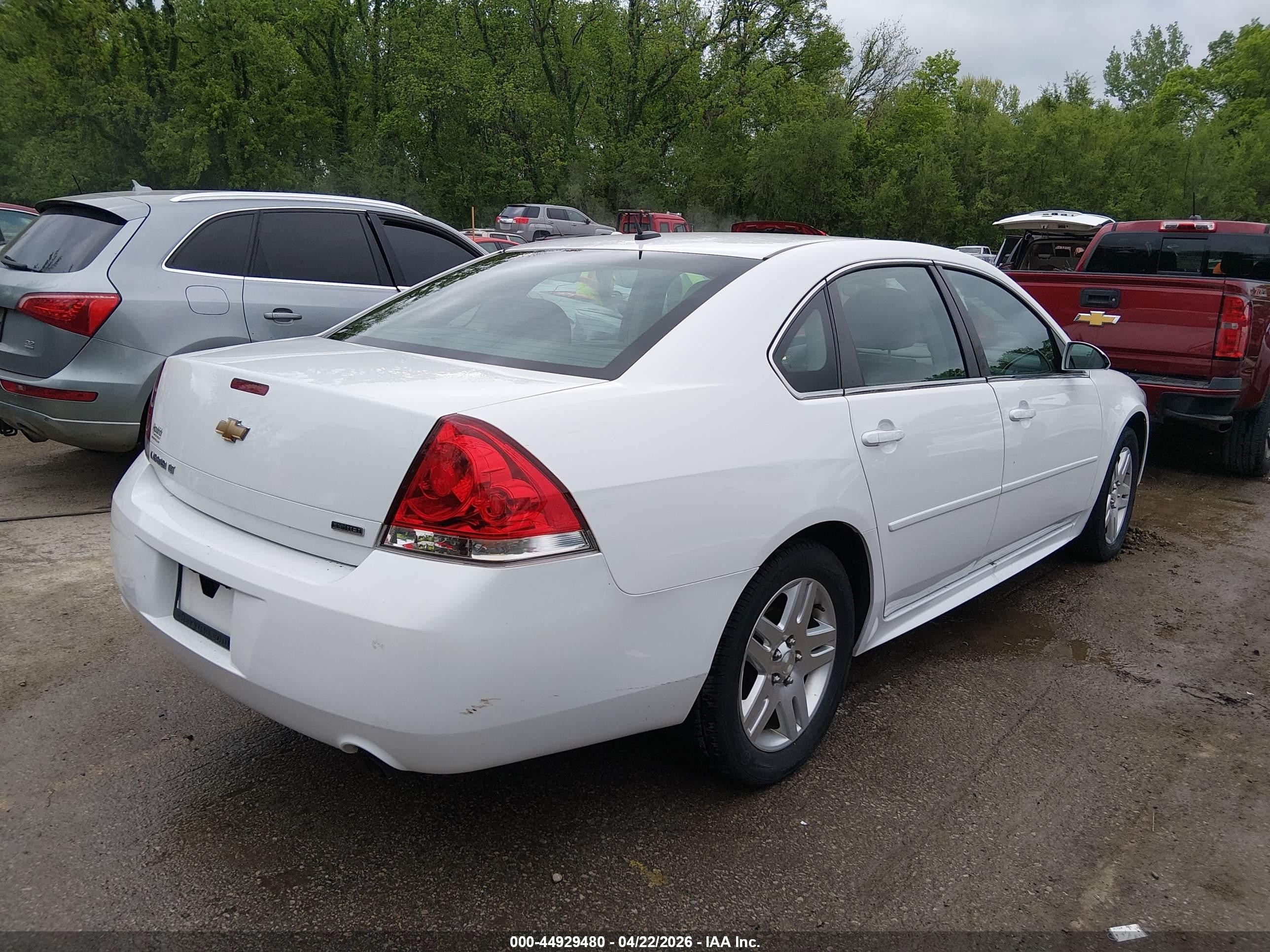 2015 Chevrolet Impala Limited Lt White vin: 2G1WB5E39F1168942
