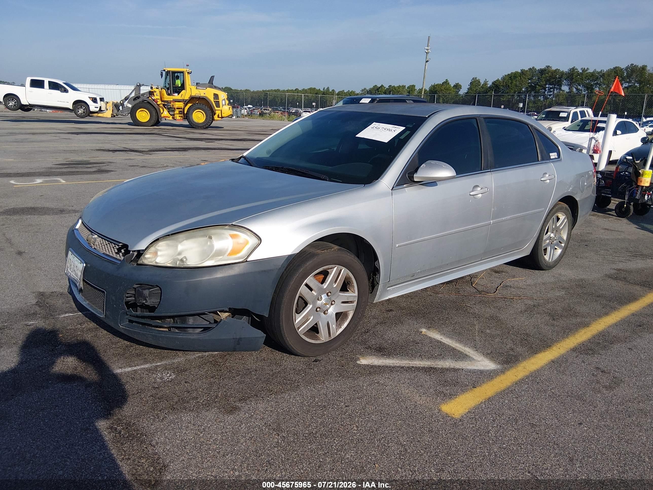 2012 Chevrolet Impala Lt Silver vin: 2G1WB5E3XC1121799