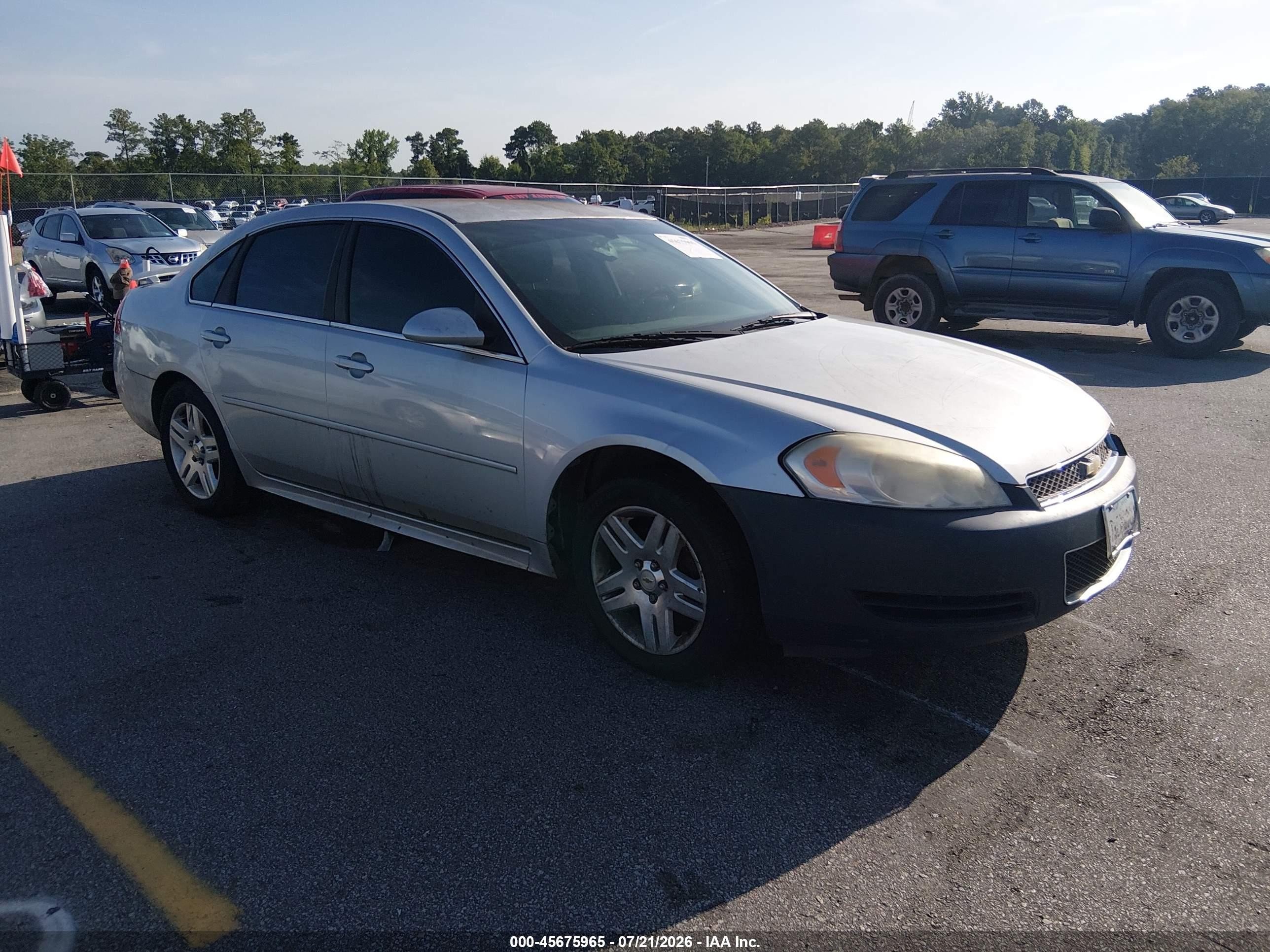 2012 Chevrolet Impala Lt Silver vin: 2G1WB5E3XC1121799