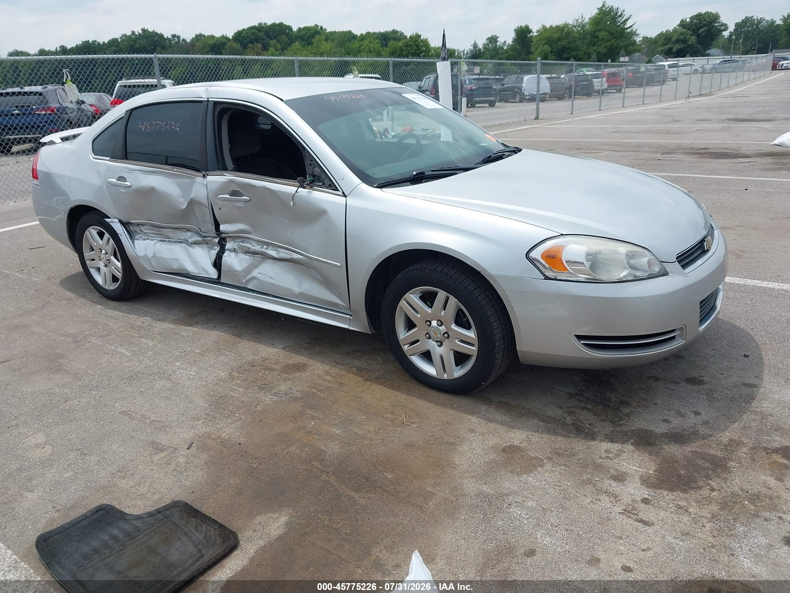 2012 Chevrolet Impala Lt Silver vin: 2G1WB5E3XC1130339