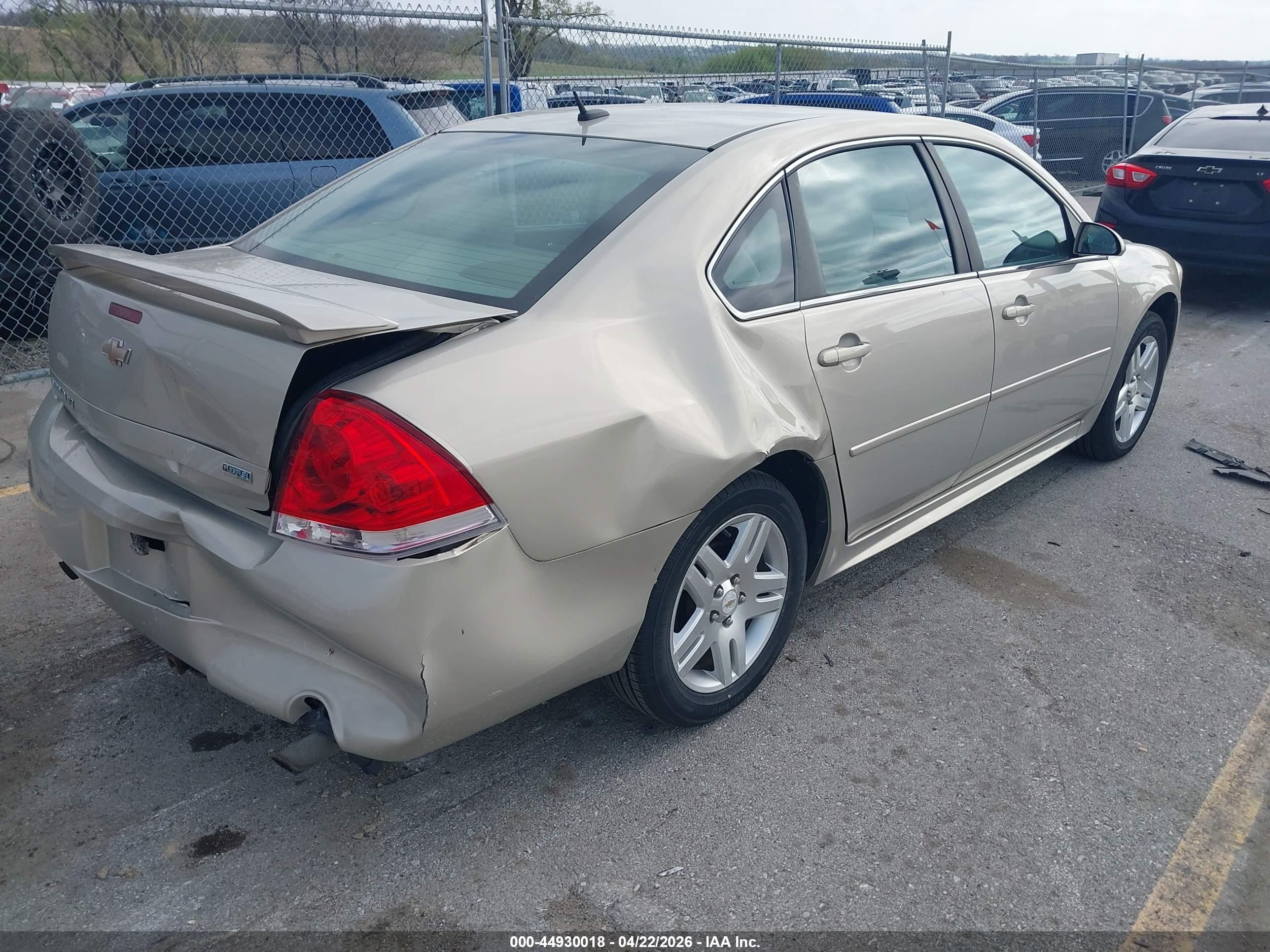 2012 Chevrolet Impala Lt Gold vin: 2G1WB5E3XC1165222