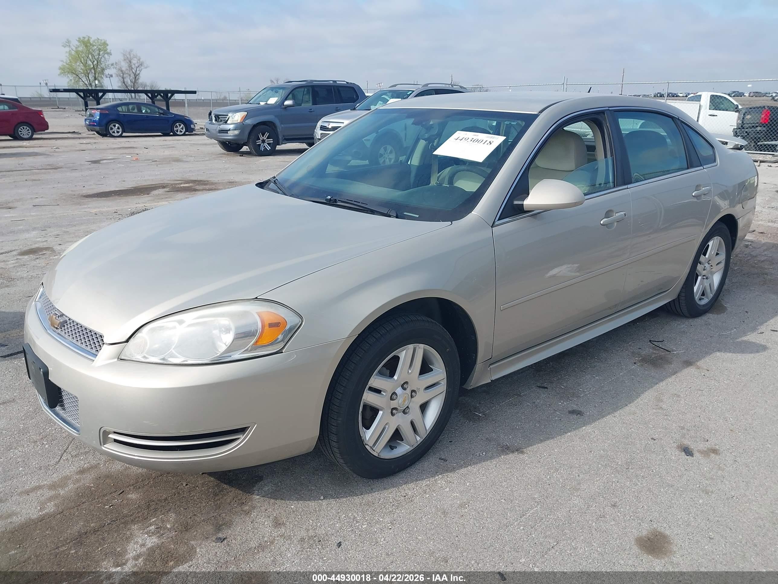 2012 Chevrolet Impala Lt Gold vin: 2G1WB5E3XC1165222