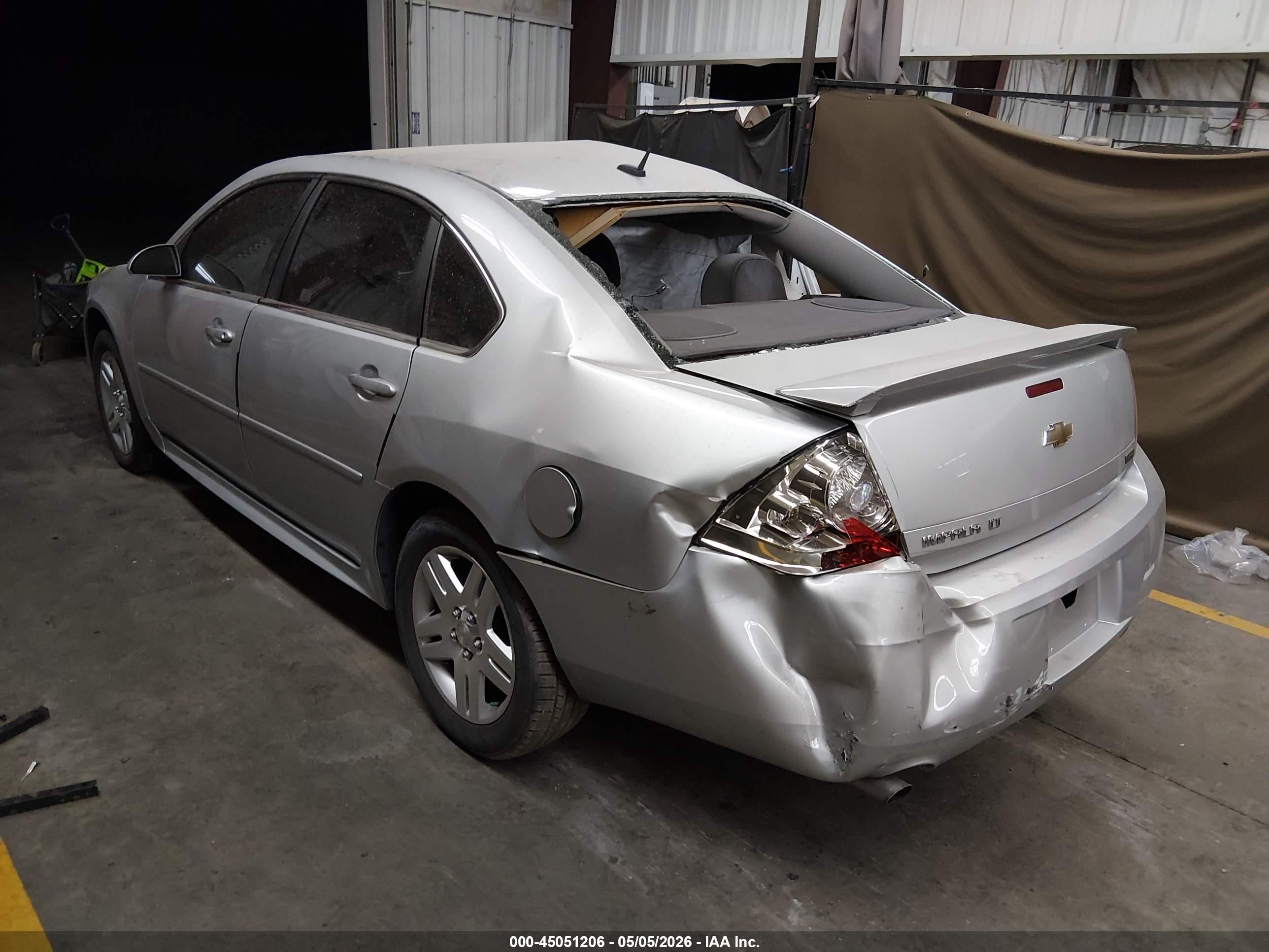 2013 Chevrolet Impala Lt Серый vin: 2G1WB5E3XD1166663