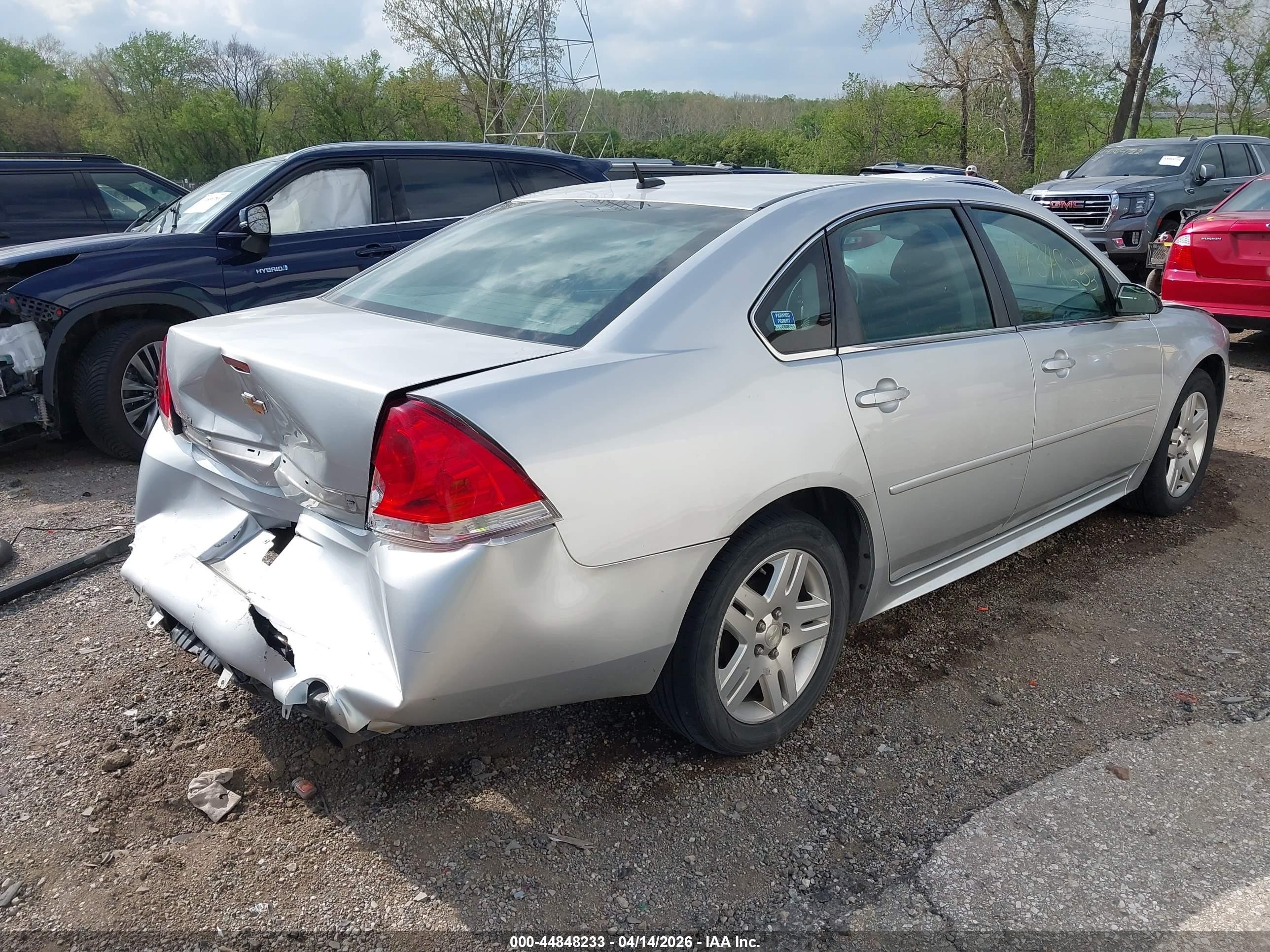 2013 Chevrolet Impala Lt Silver vin: 2G1WB5E3XD1173760