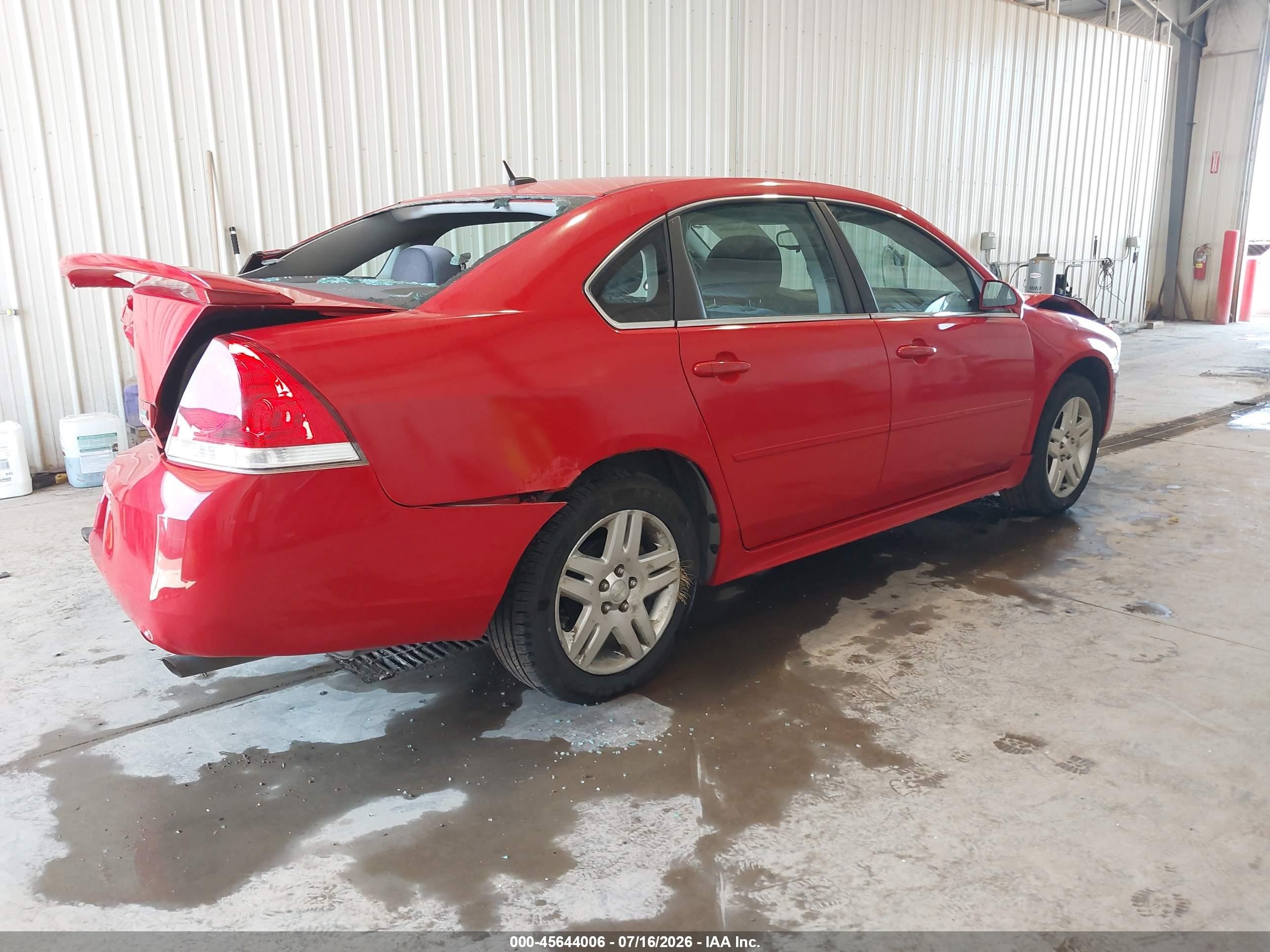 2013 Chevrolet Impala Lt Красный vin: 2G1WB5E3XD1192423