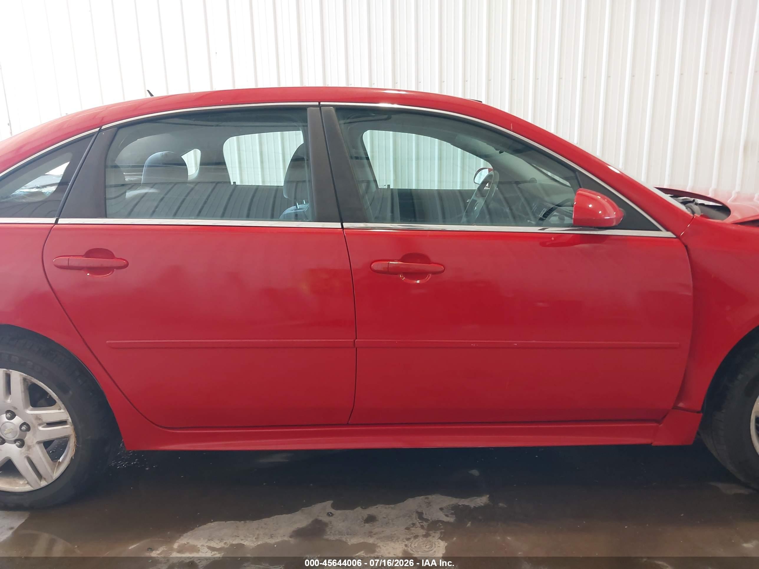 2013 Chevrolet Impala Lt Красный vin: 2G1WB5E3XD1192423