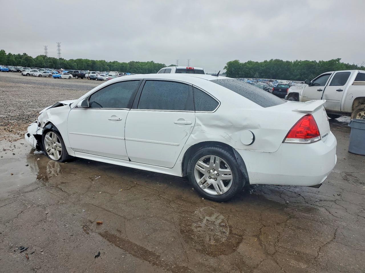 2013 Chevrolet Impala Lt White vin: 2G1WB5E3XD1201038