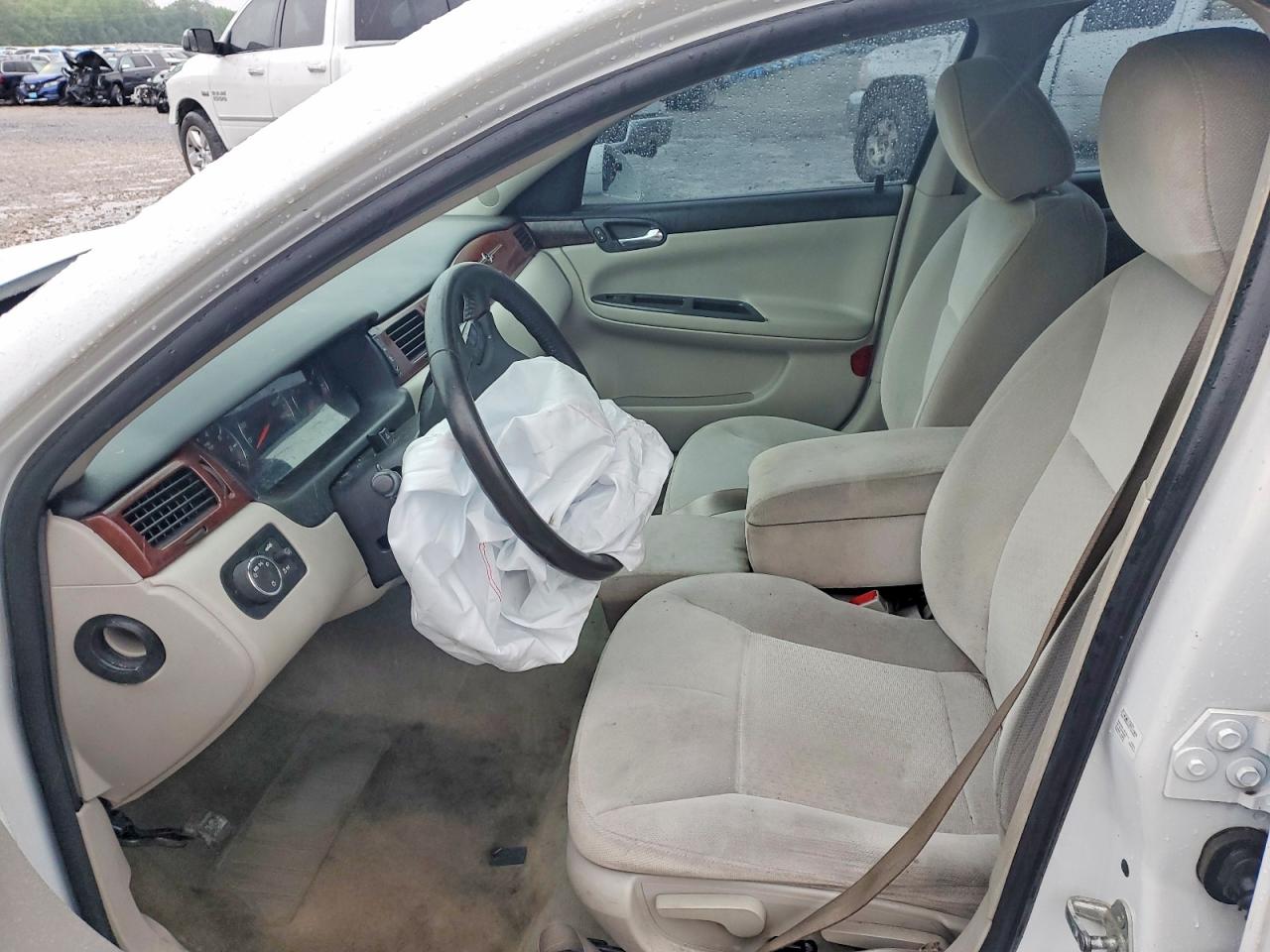 2013 Chevrolet Impala Lt White vin: 2G1WB5E3XD1201038