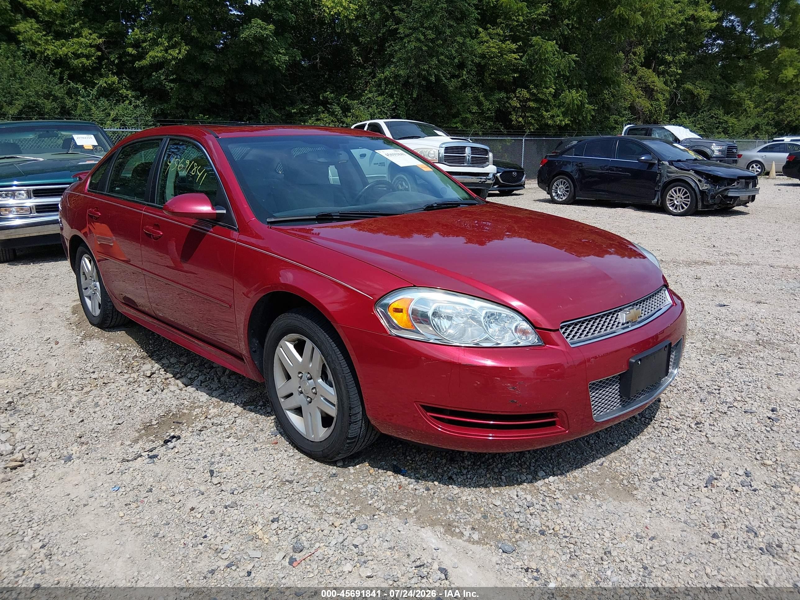 2014 Chevrolet Impala Limited Lt Красный vin: 2G1WB5E3XE1181827