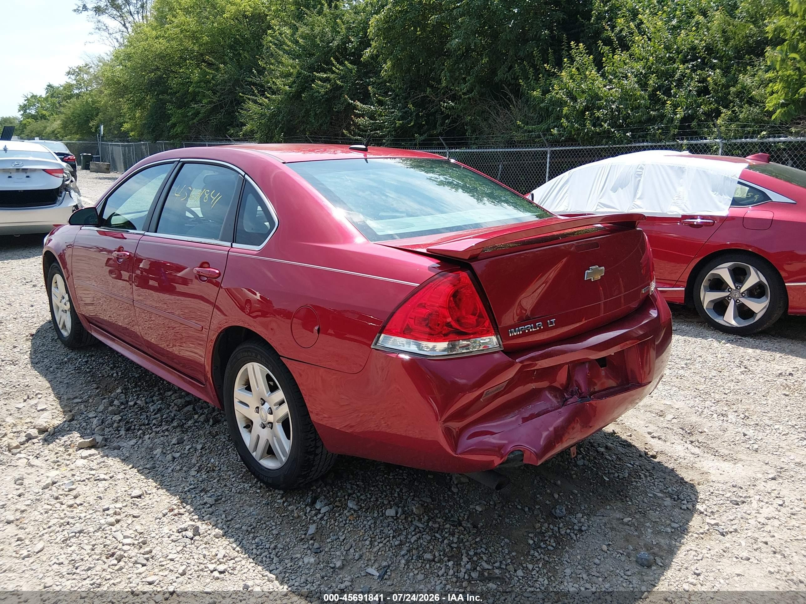 2014 Chevrolet Impala Limited Lt Красный vin: 2G1WB5E3XE1181827