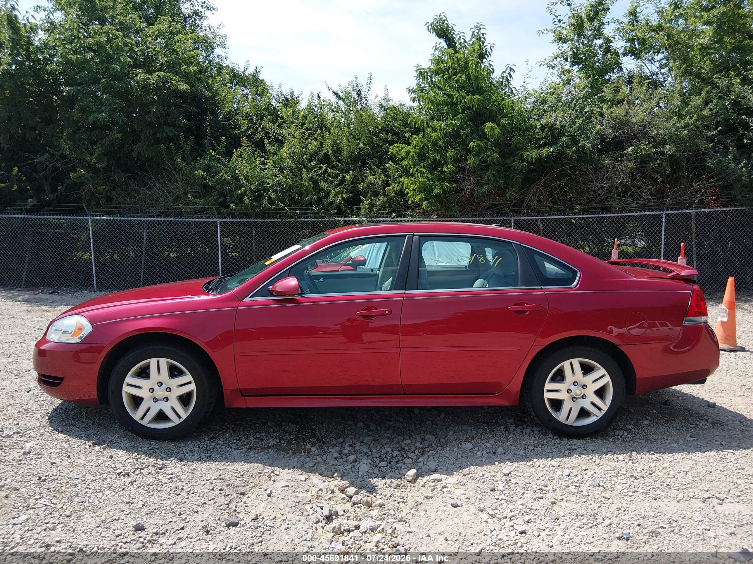 2014 Chevrolet Impala Limited Lt Красный vin: 2G1WB5E3XE1181827