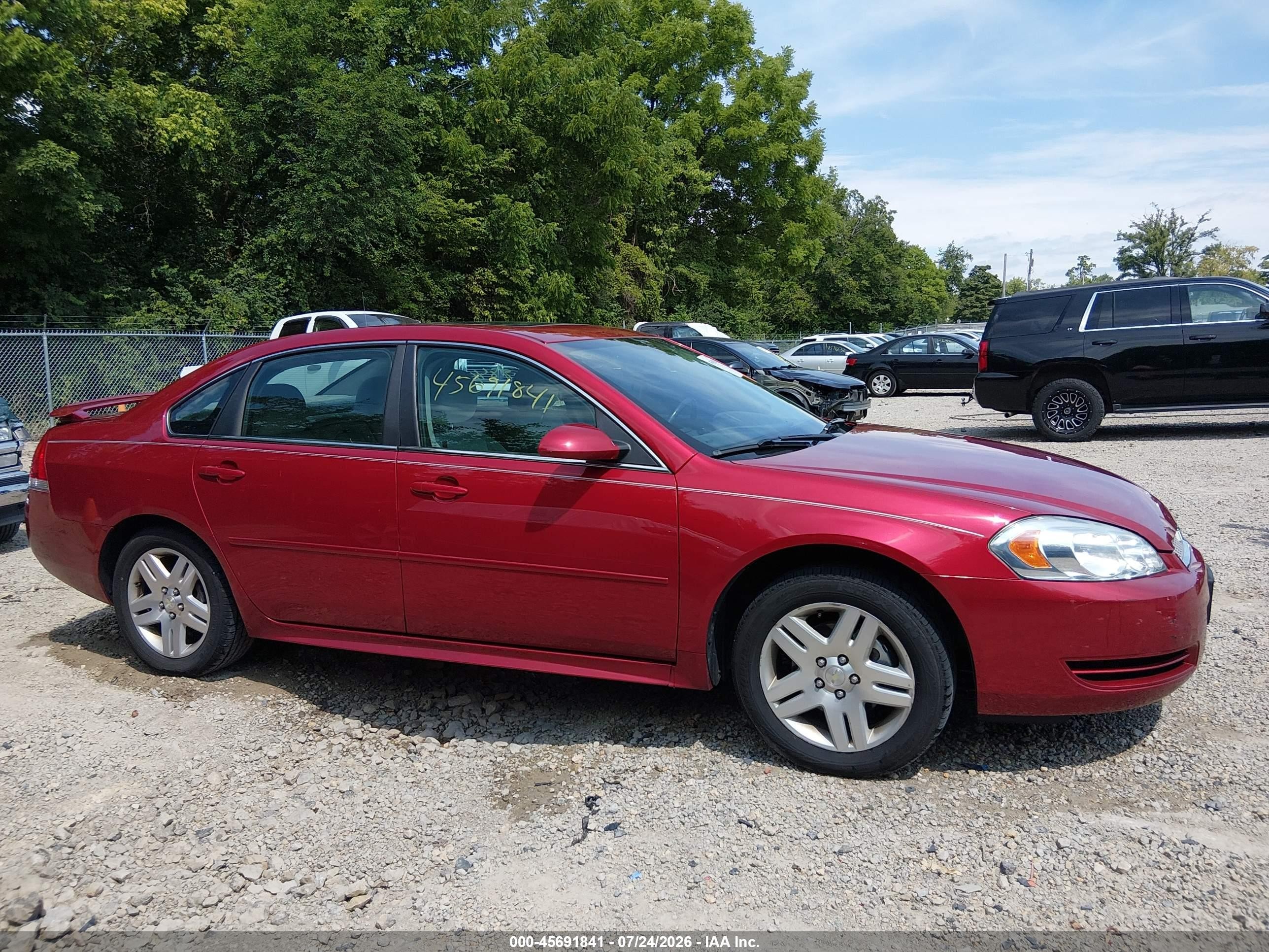 2014 Chevrolet Impala Limited Lt Красный vin: 2G1WB5E3XE1181827