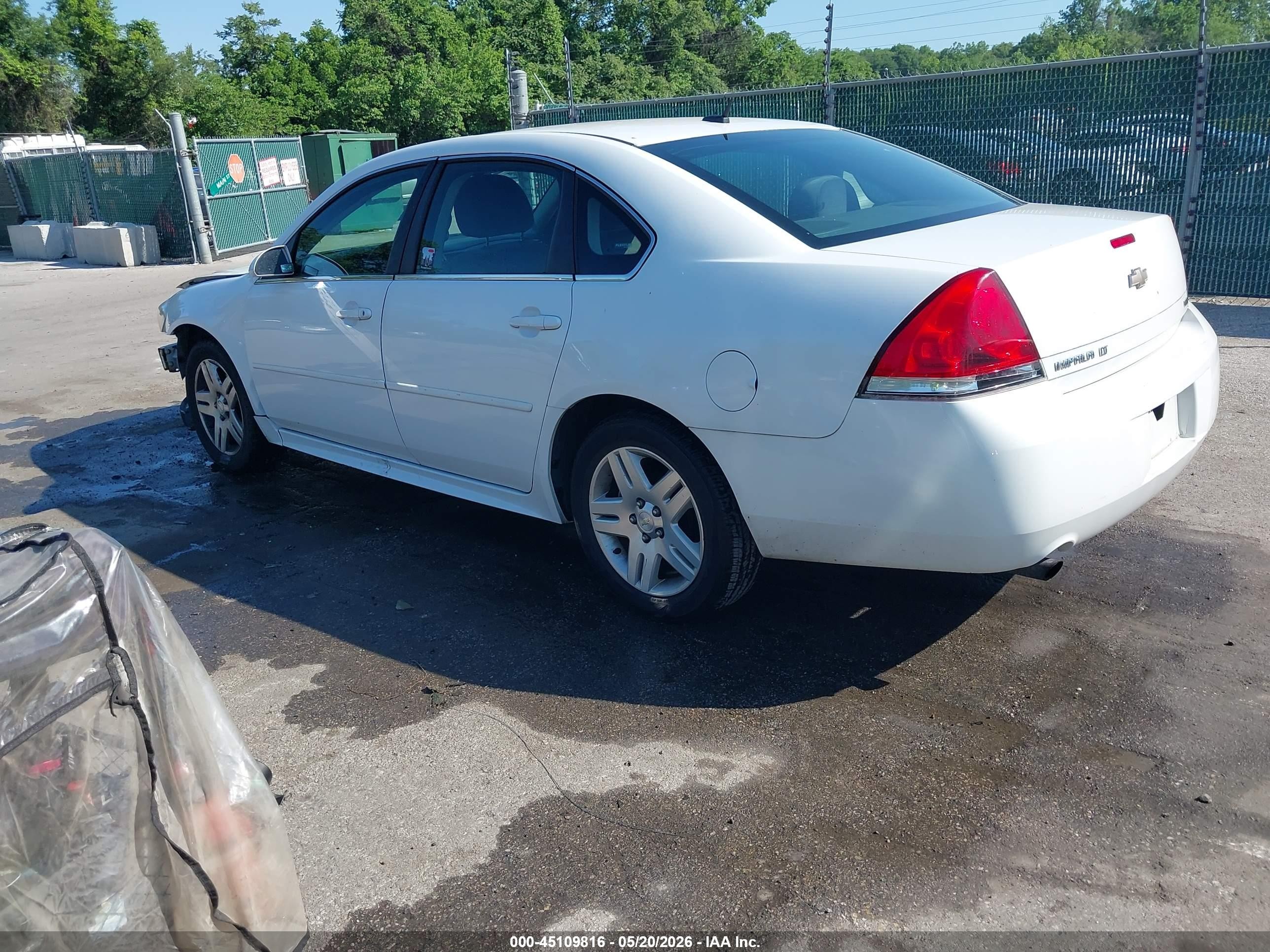 2014 Chevrolet Impala Limited Lt Белый vin: 2G1WB5E3XE1189880